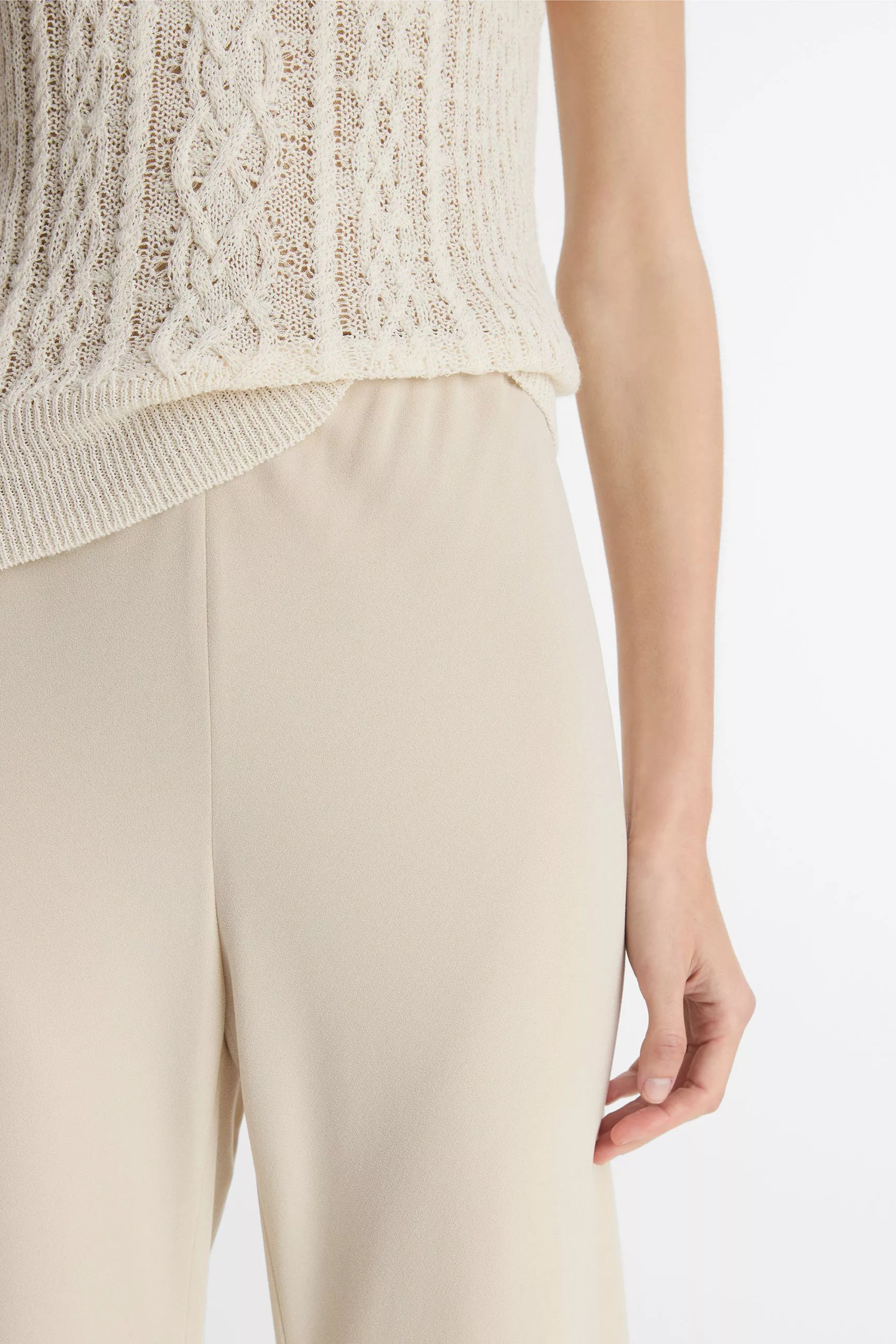 Vince Colette High Waist Crepe Bias Pant