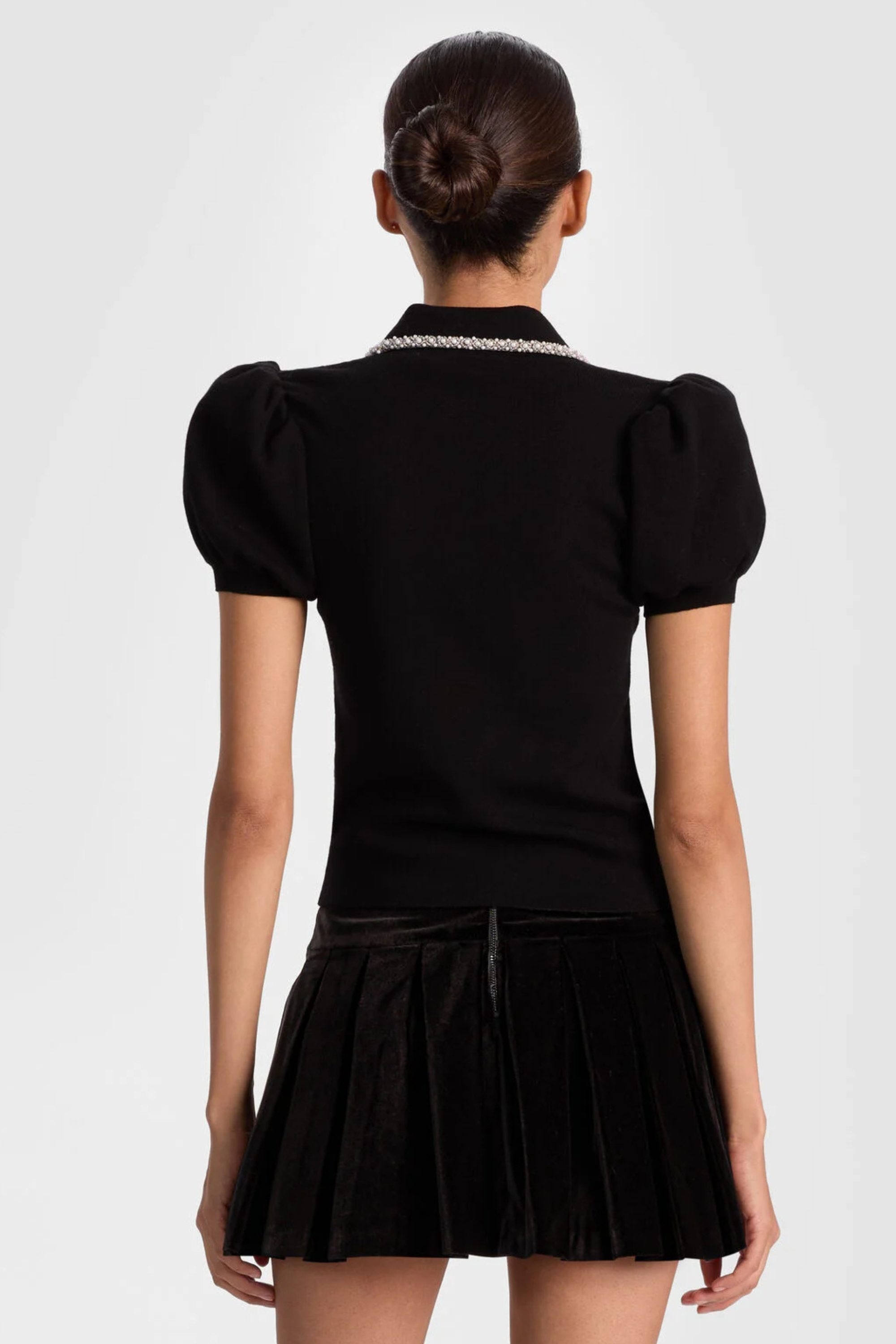 Alice + Olivia Ramona Embellished Polo