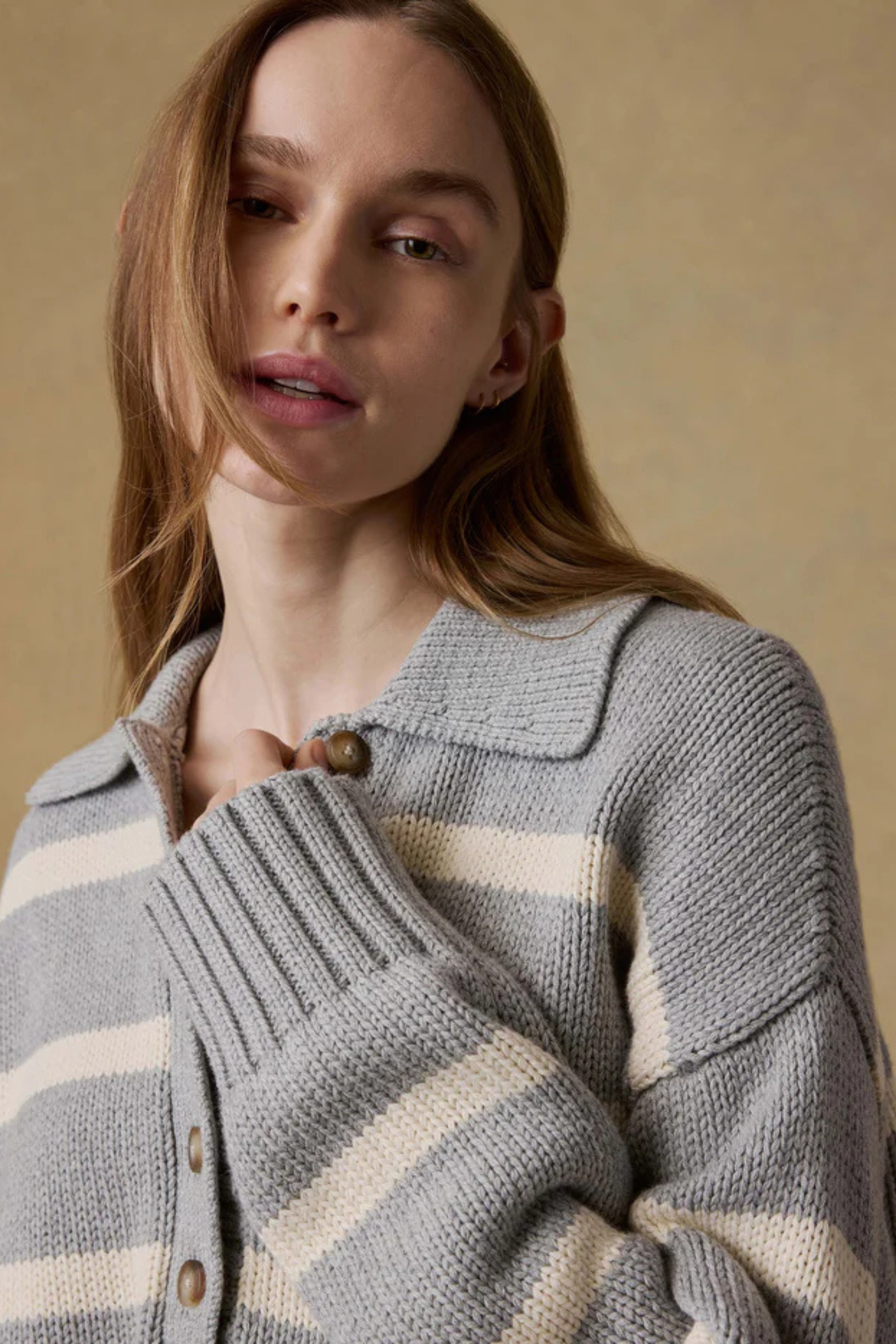 Faherty Sunwashed Cotton Polo Sweater