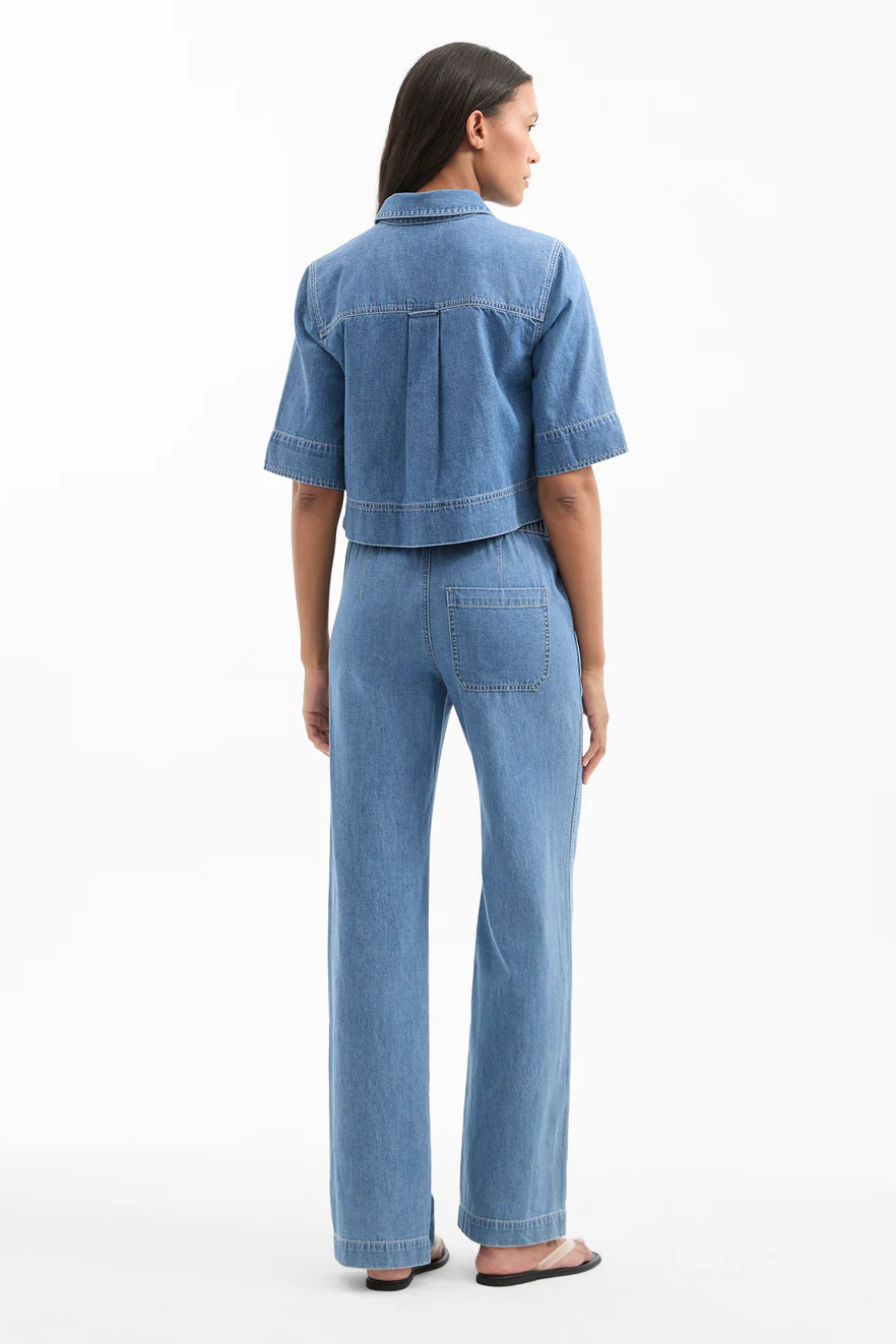 Veronica Beard Dunford Wide Leg w Drawcord