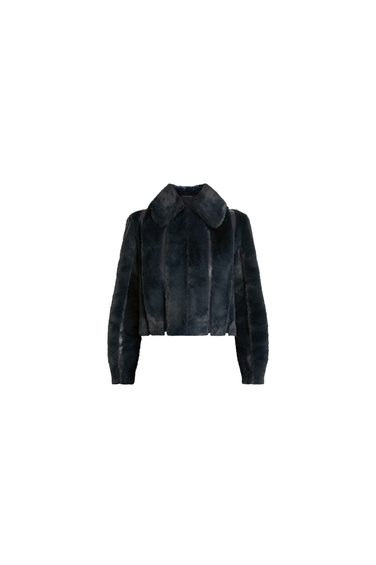 Caballero Sona Jacket in Navy Faux Fur