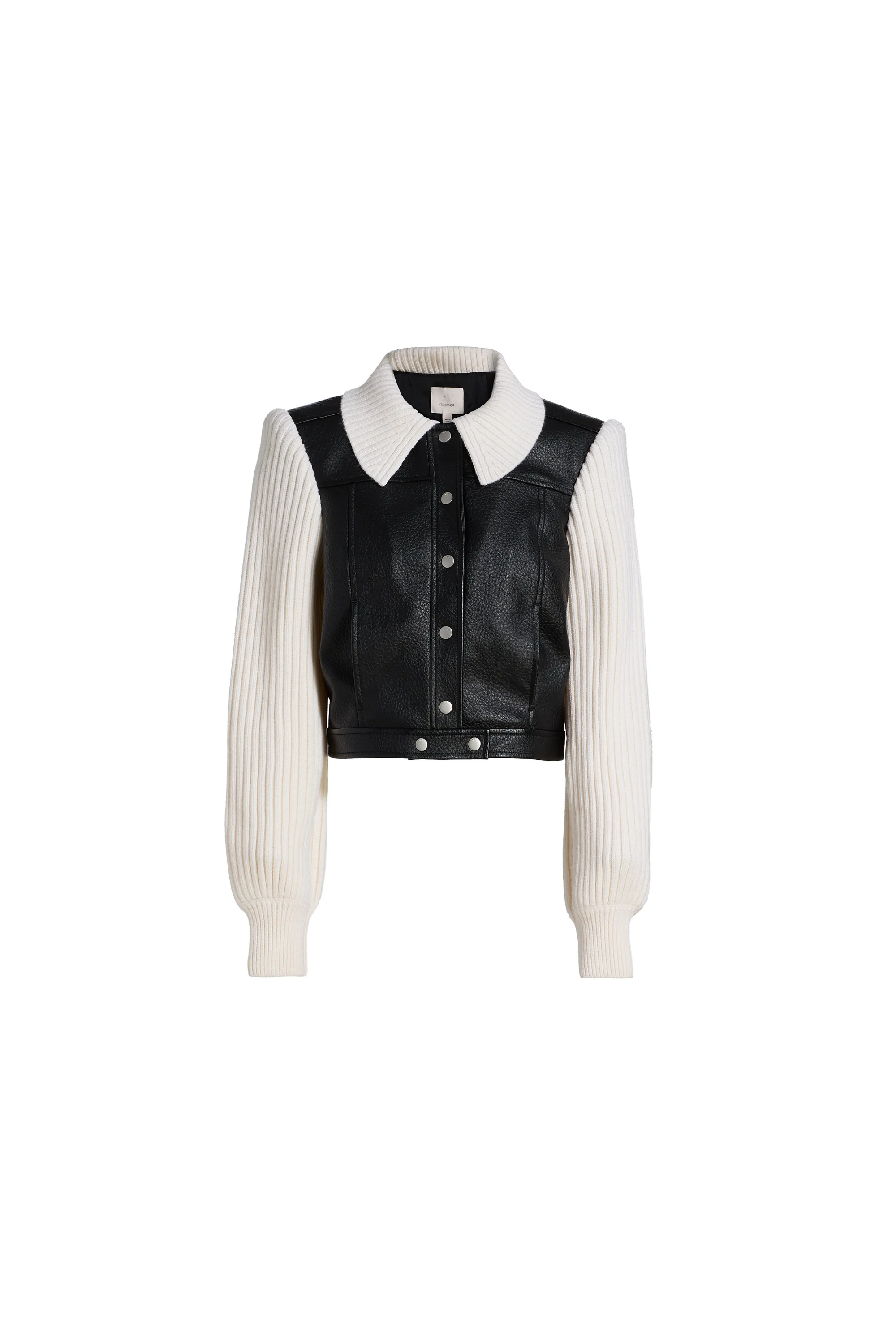 Cinq a Sept Knit Sleeve Ciara Jacket