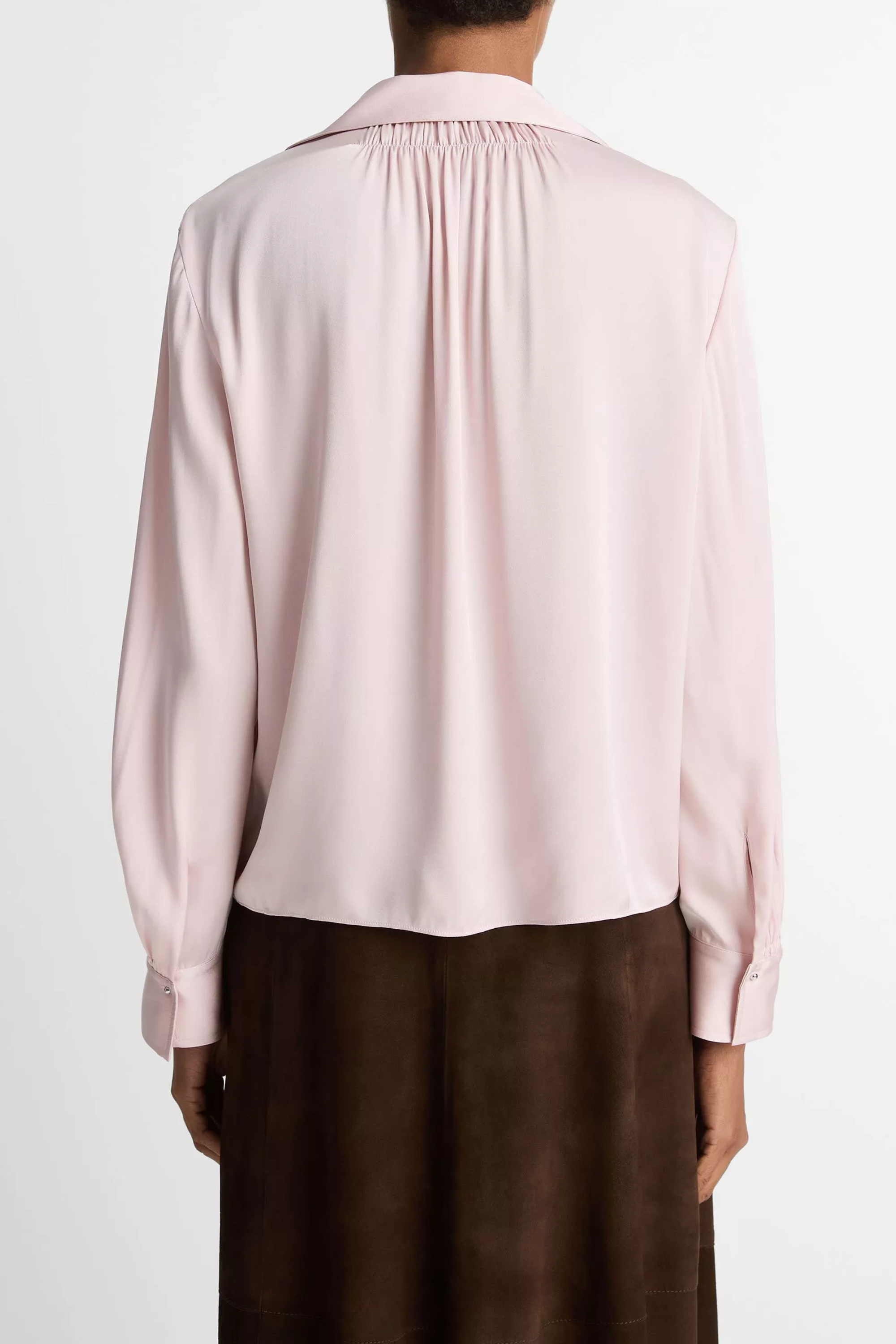 Vince Placed Smocked Blouse