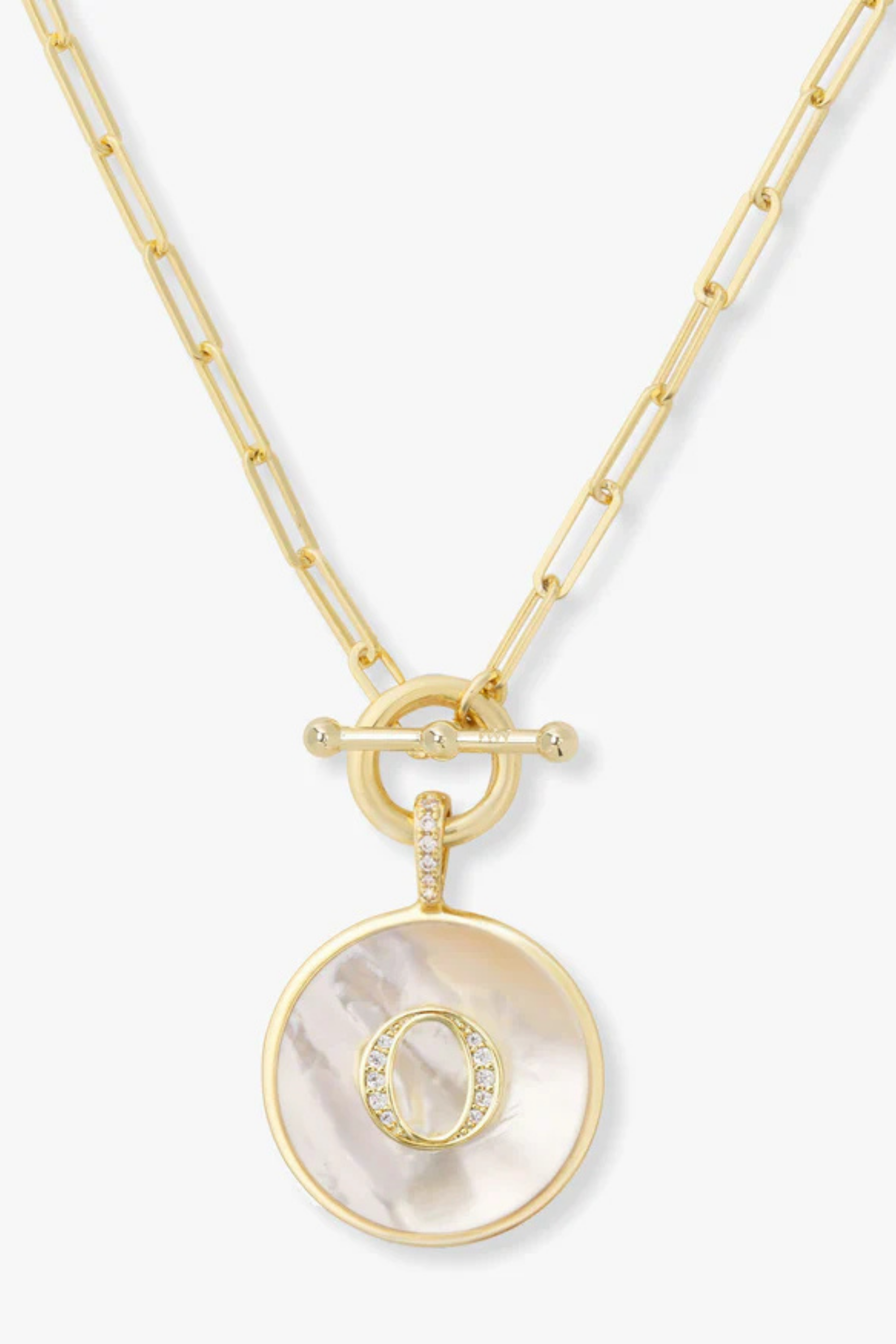 Melinda Maria Love Letters Medallion Necklace