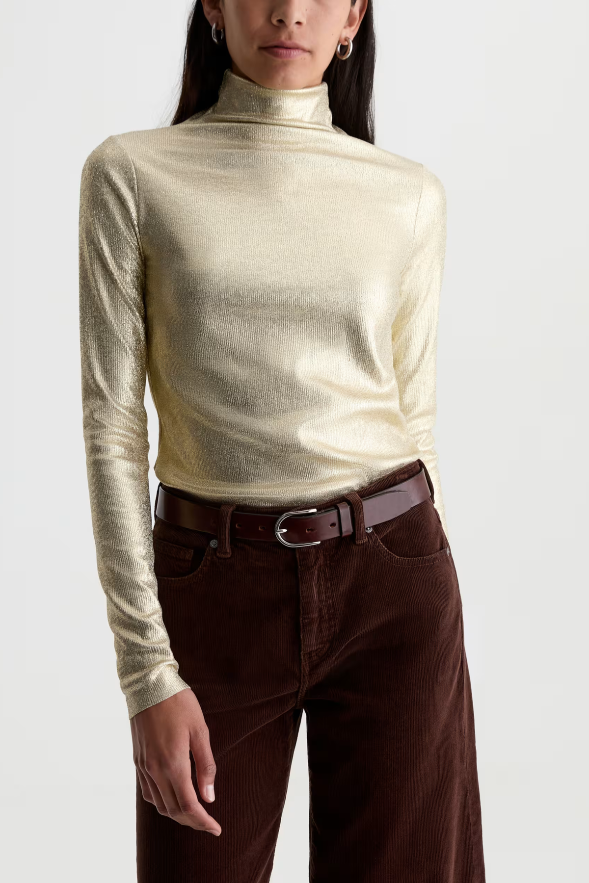 AG Metallic Chels Turtleneck