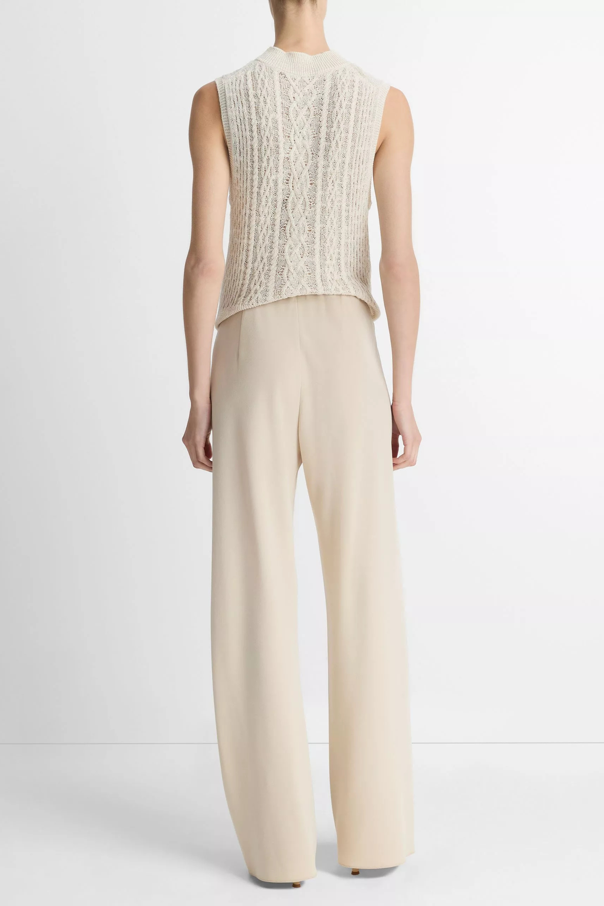 Vince Colette High Waist Crepe Bias Pant