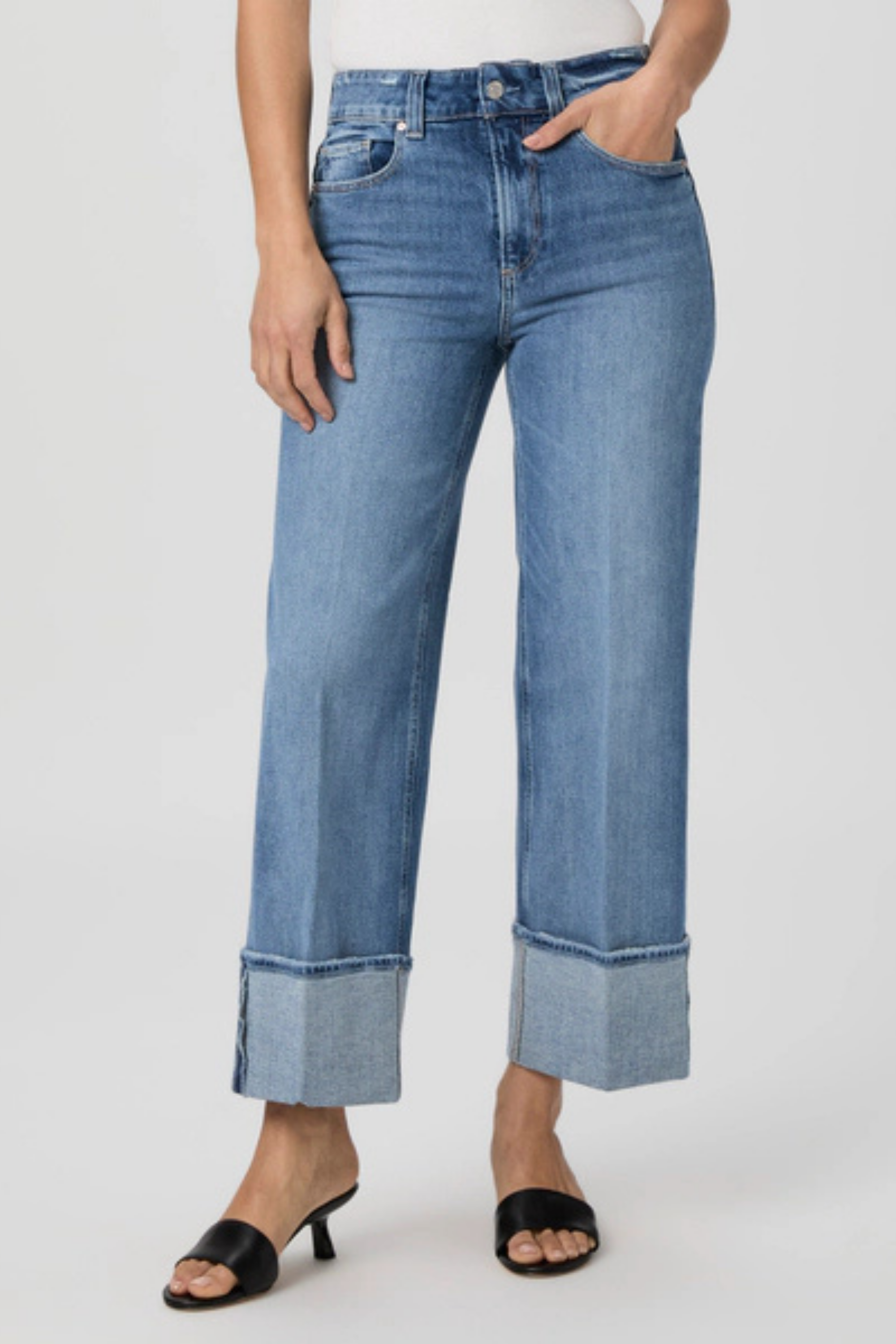 Paige Sasha Ankle Wide Cuff in Poet
