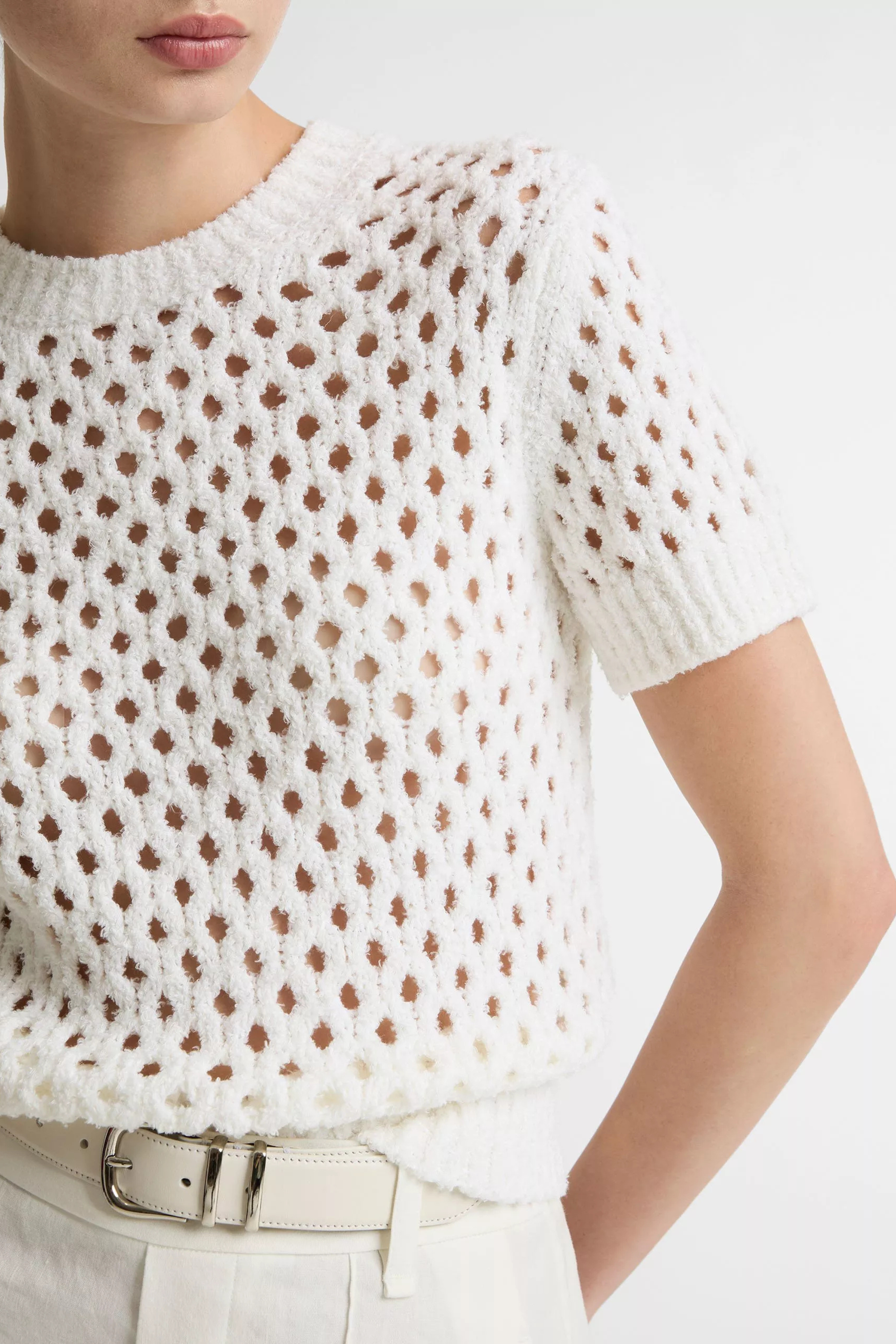 Vince Honeycomb Boxy Tee