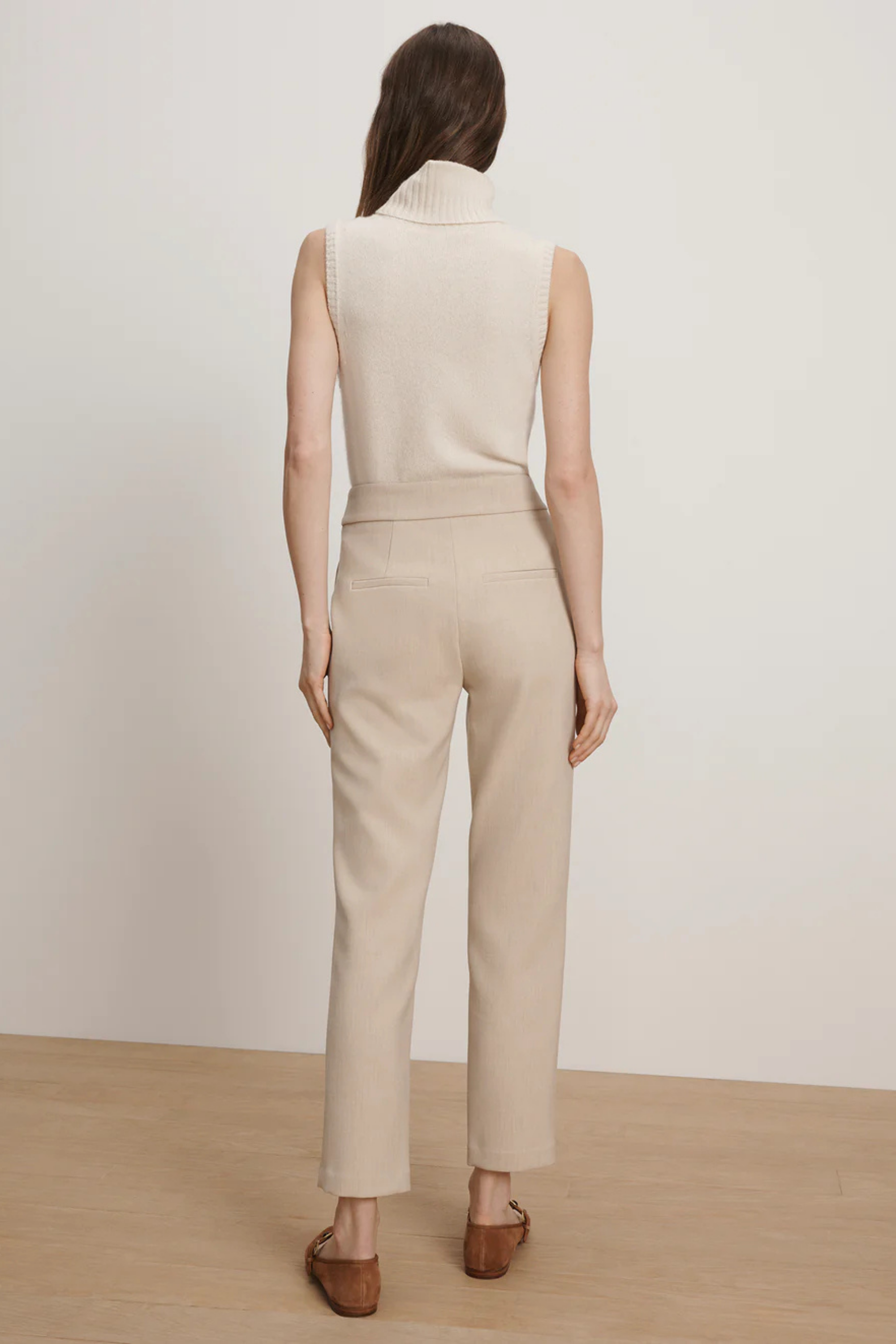 Veronica Beard Renzo Pant Heathered Sand