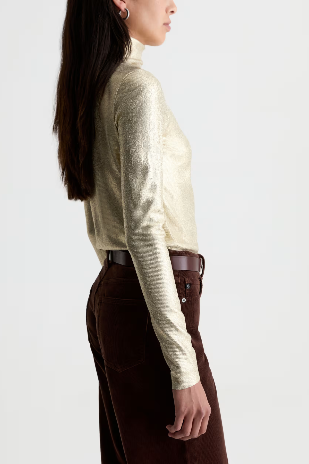 AG Metallic Chels Turtleneck