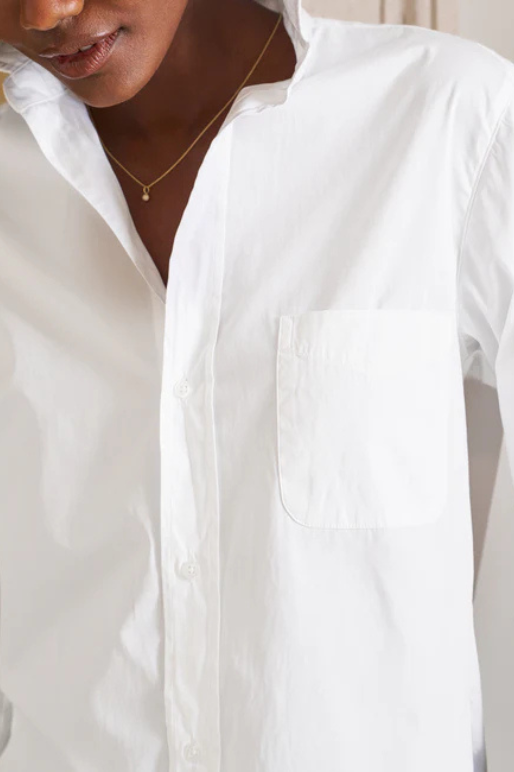 Frank & Eileen Silvio Untuckable Button-Up in White