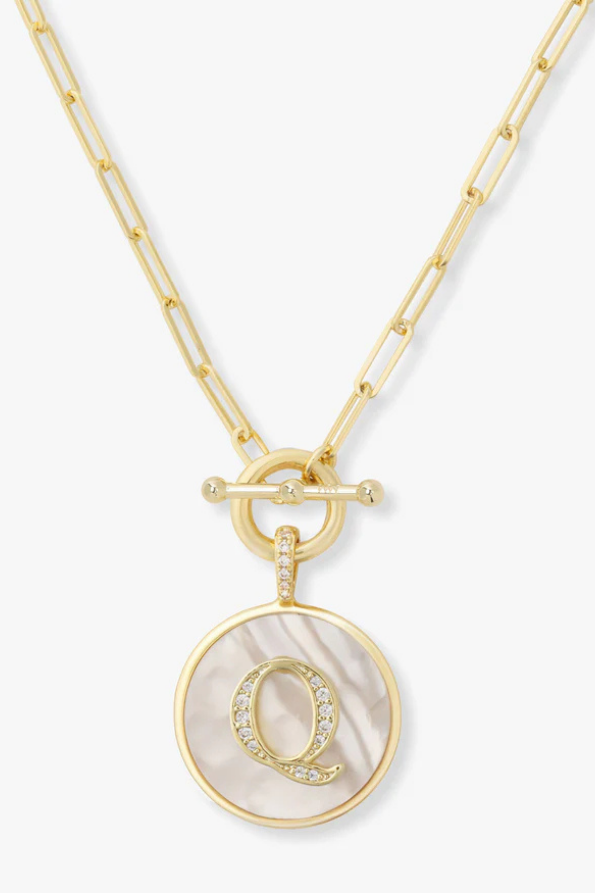 Melinda Maria Love Letters Medallion Necklace