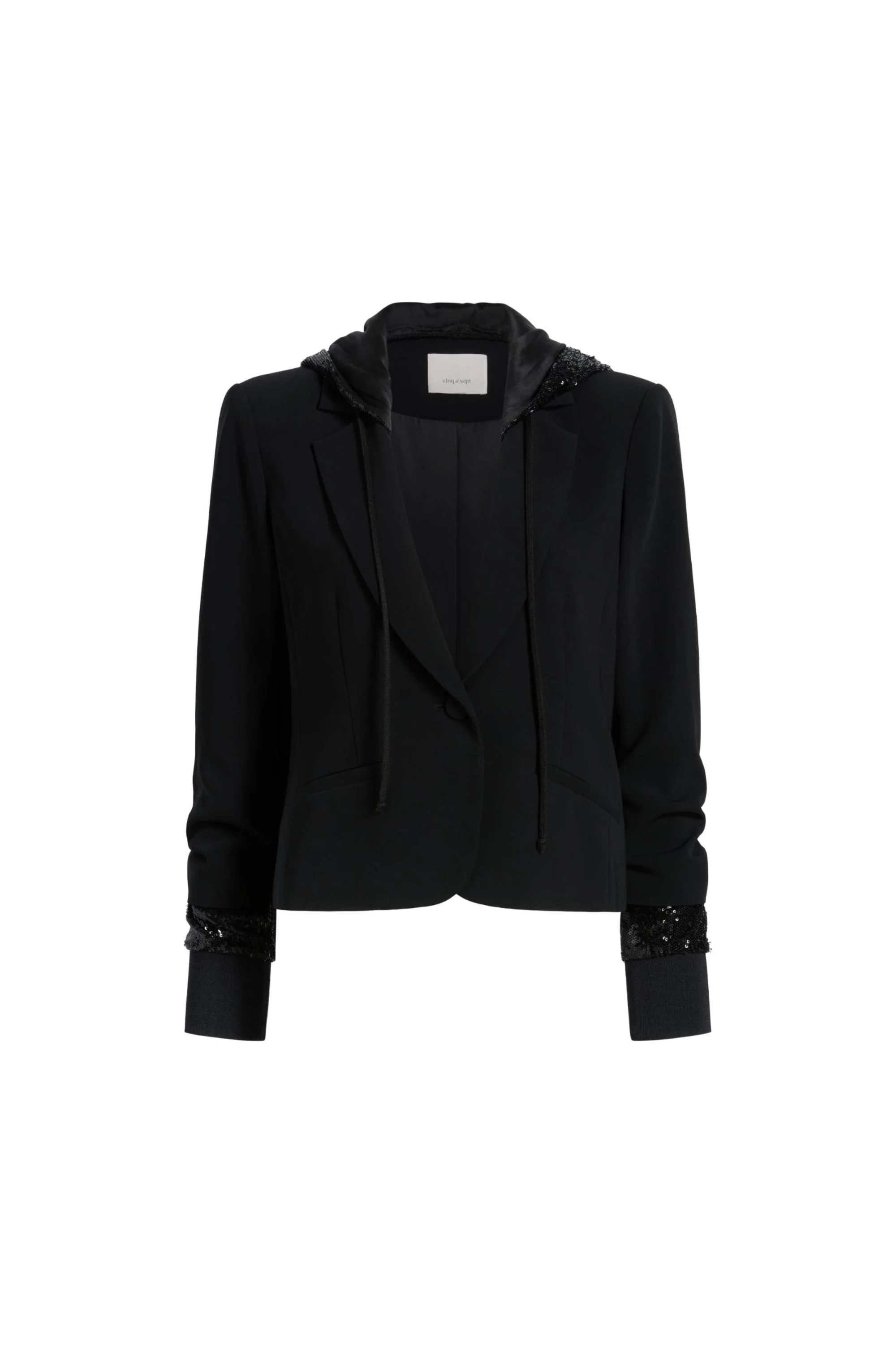 Cinq a Sept Sequin Hooded Le Petit Khloe