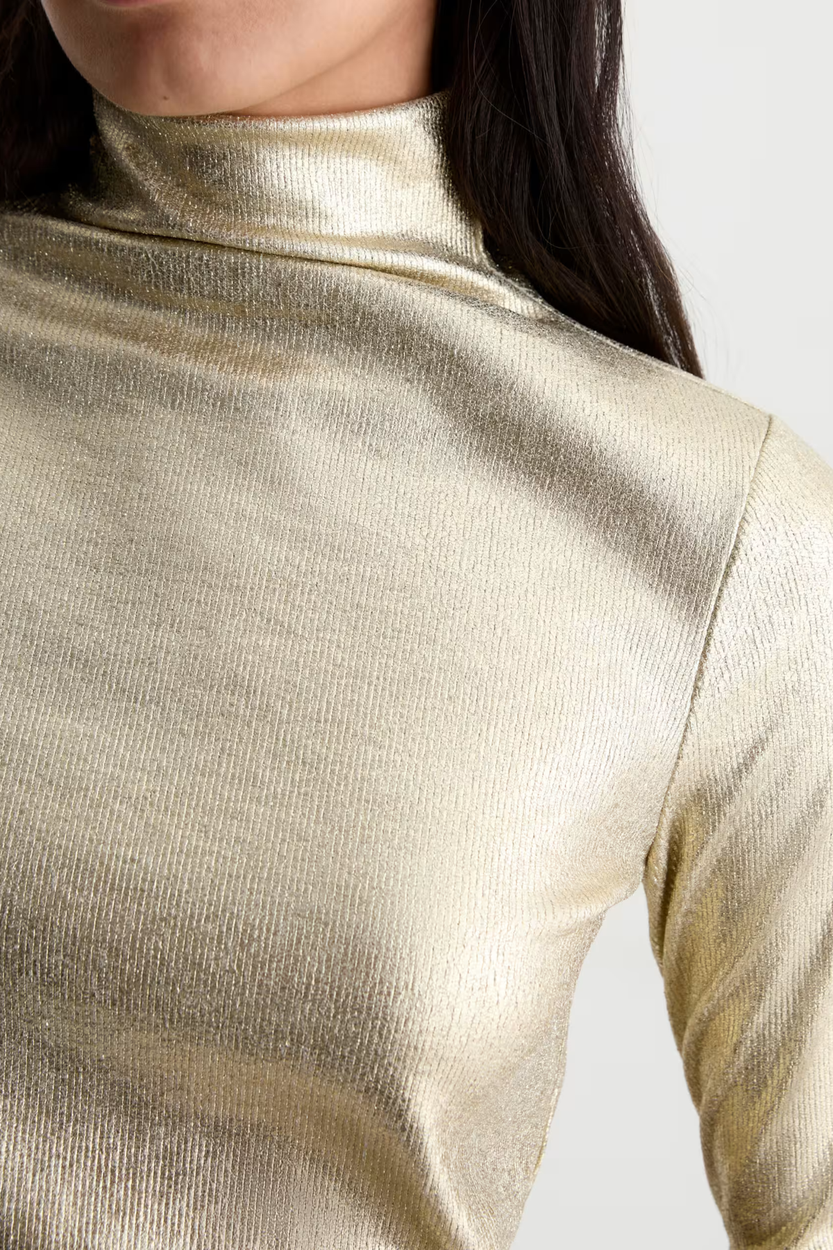 AG Metallic Chels Turtleneck