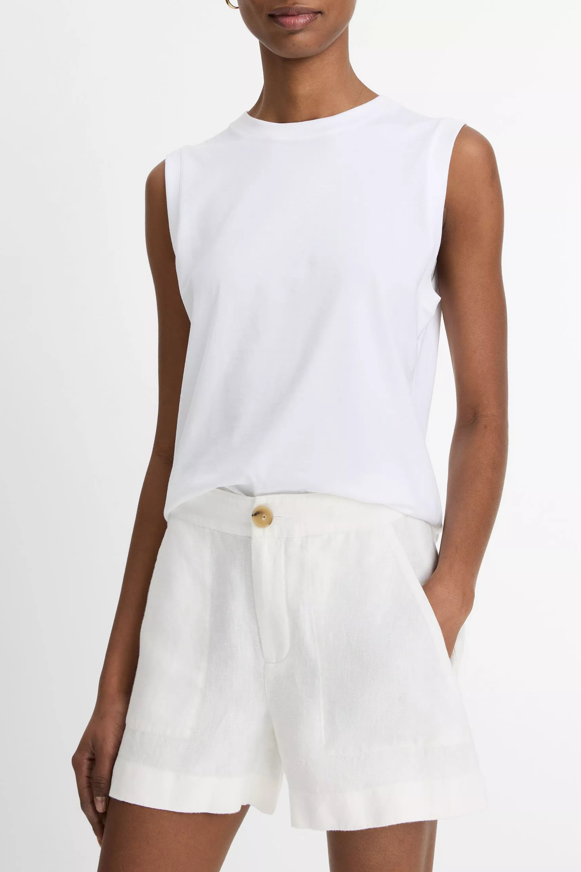 Vince Mid Rise Hemp Short