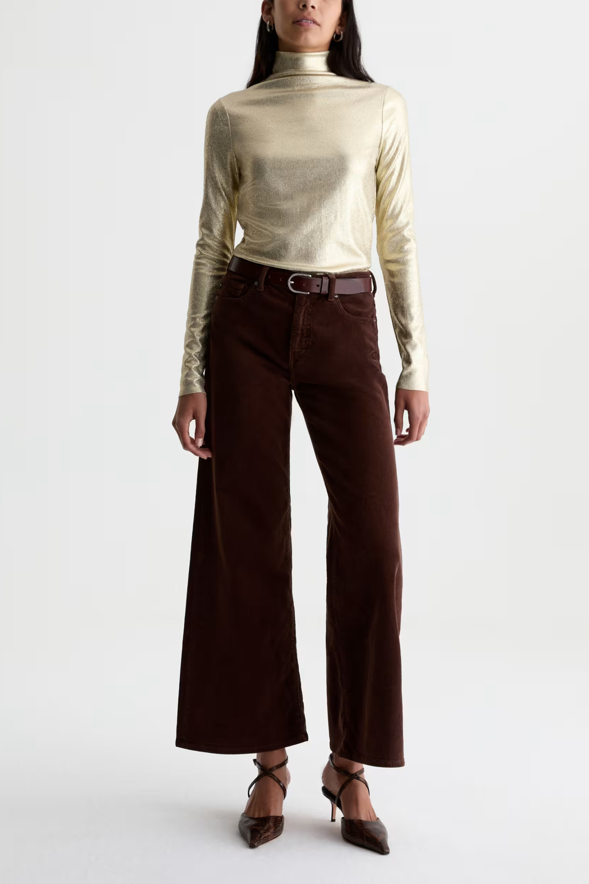 AG Metallic Chels Turtleneck