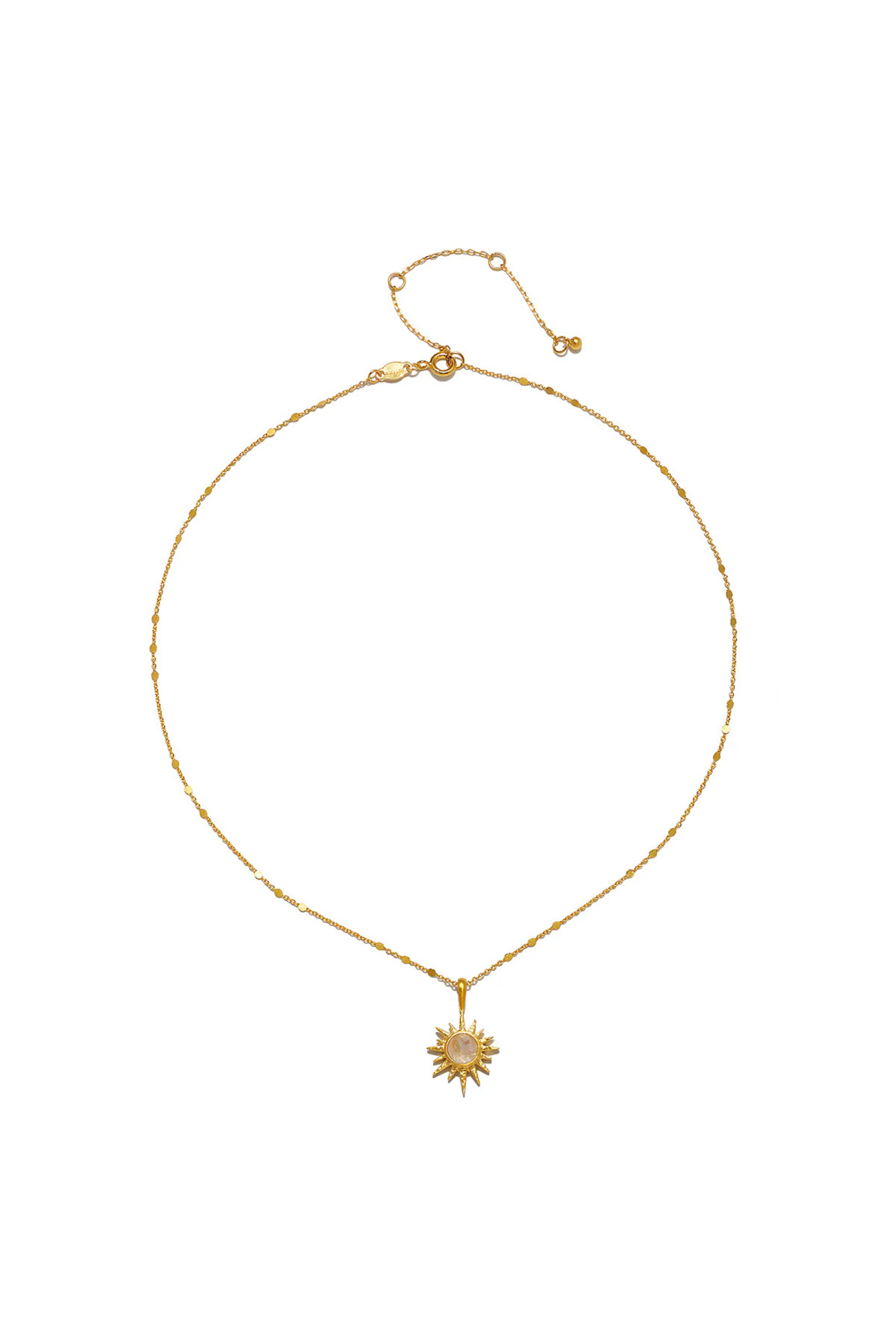 Satya 16" Moonstone North Star Necklace