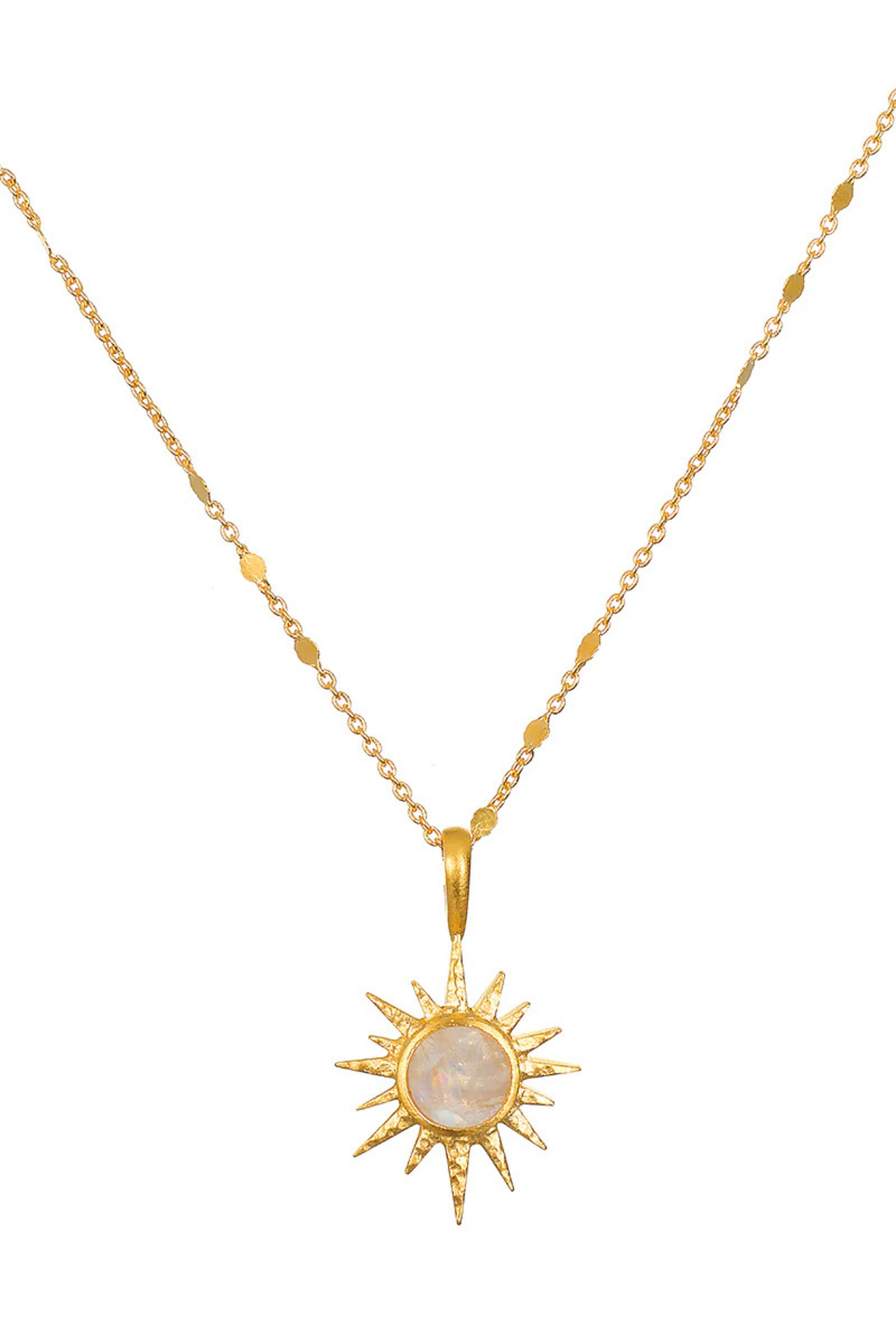 Satya 16" Moonstone North Star Necklace