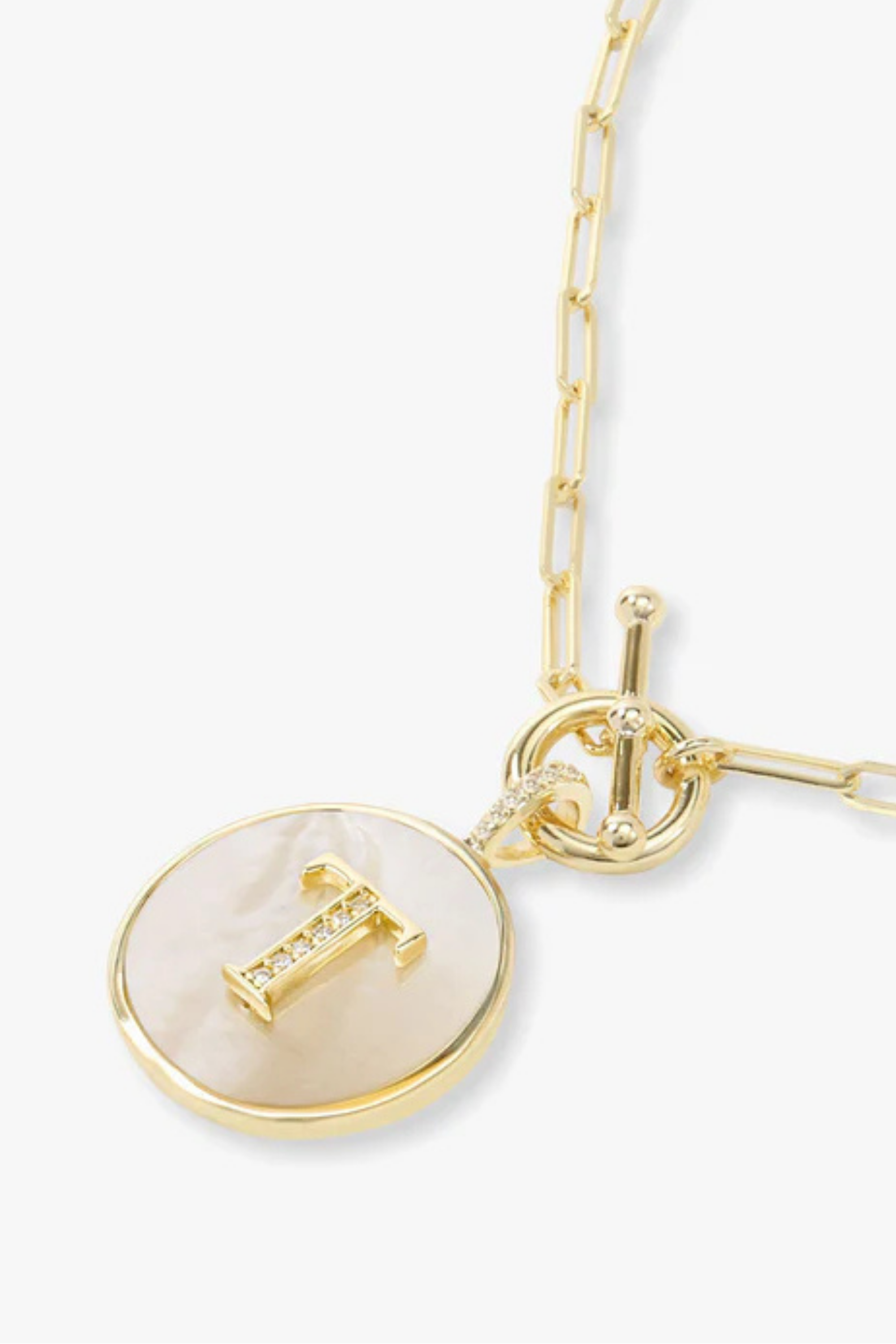 Melinda Maria Love Letters Medallion Necklace