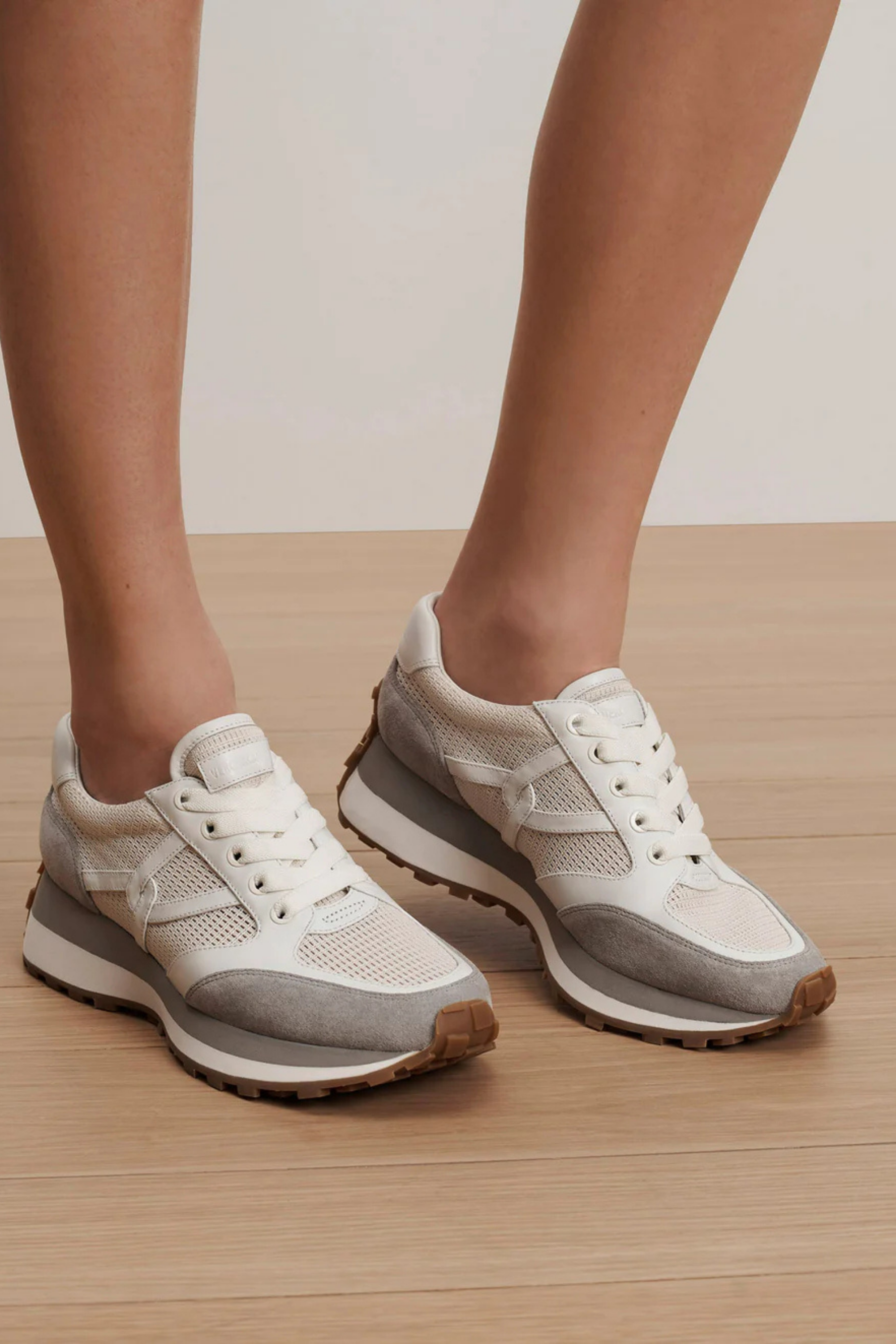 Veronica Beard Valentina Mesh Grey Sneaker
