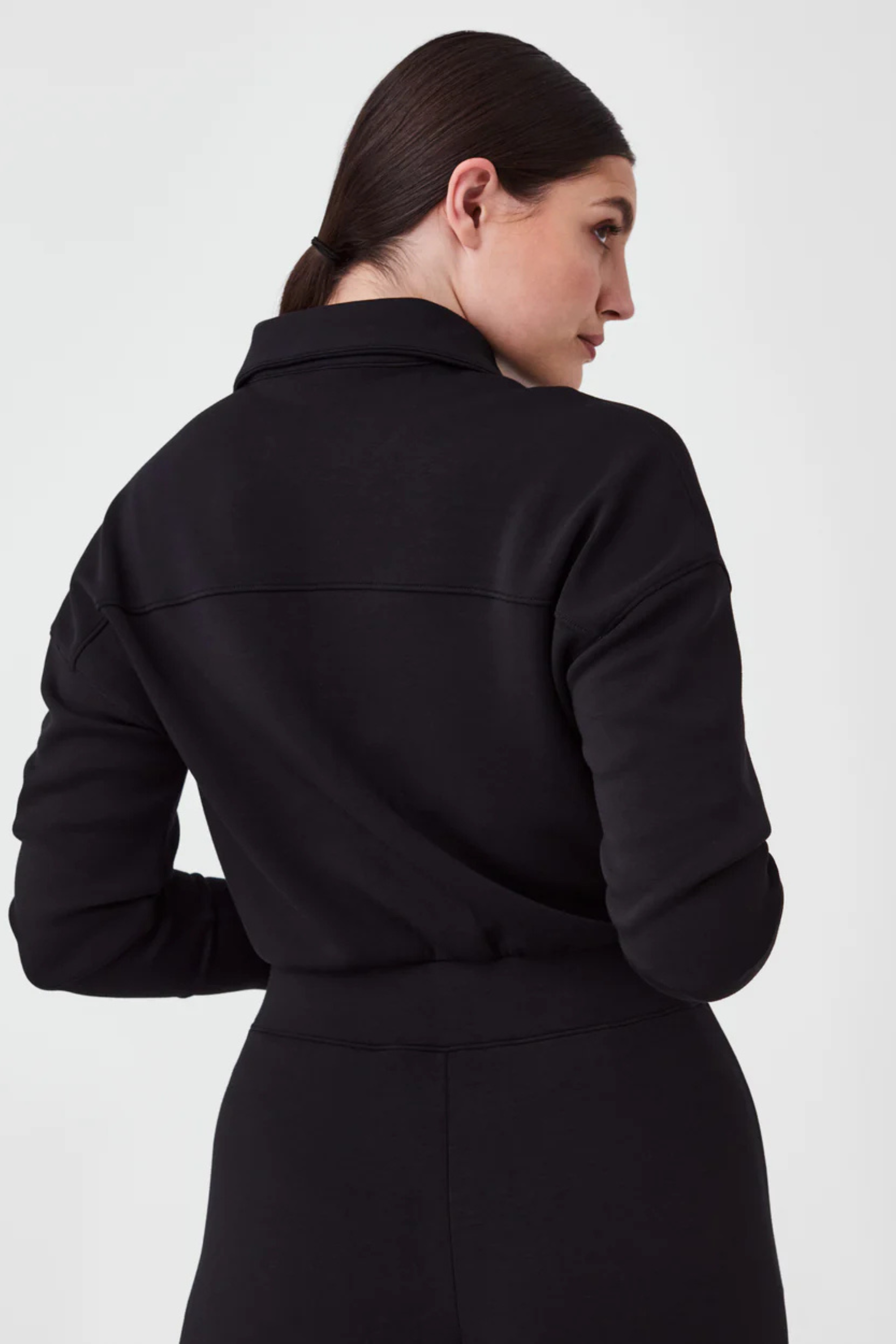 Spanx Long Sleeve Wide Leg Jumpsuit