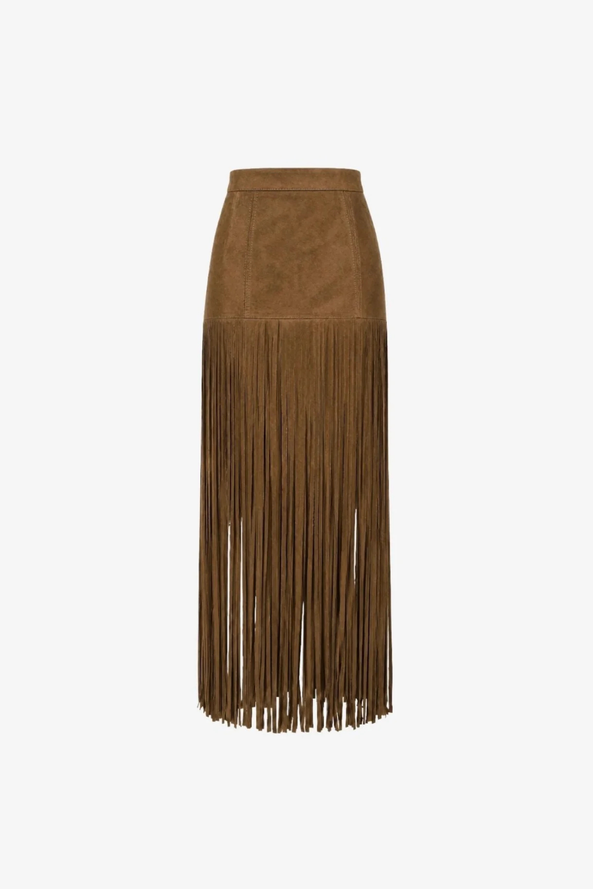 Toccin Soren Mini Skirt with Fringe