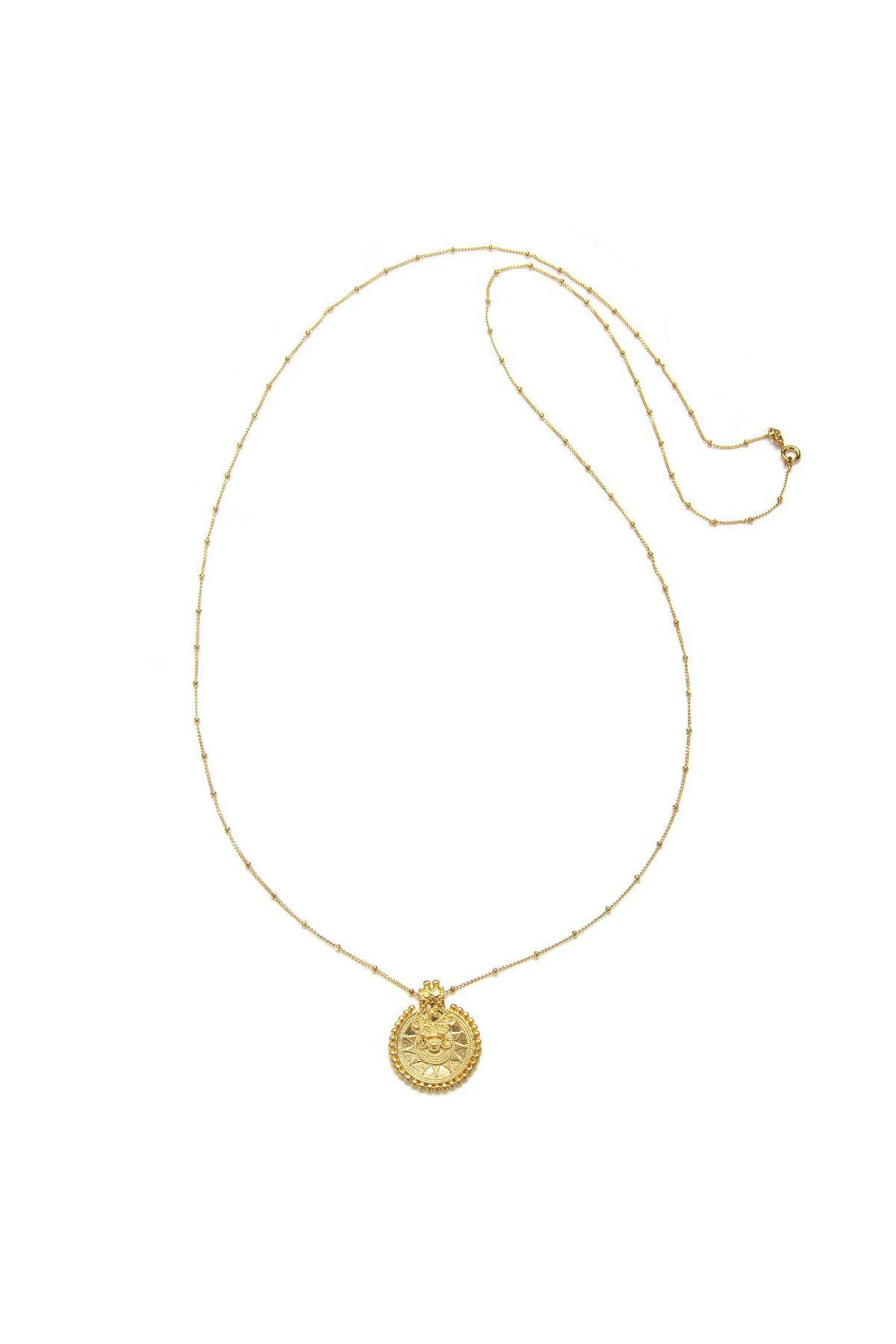 Satya 36" Gold Mandala Necklace