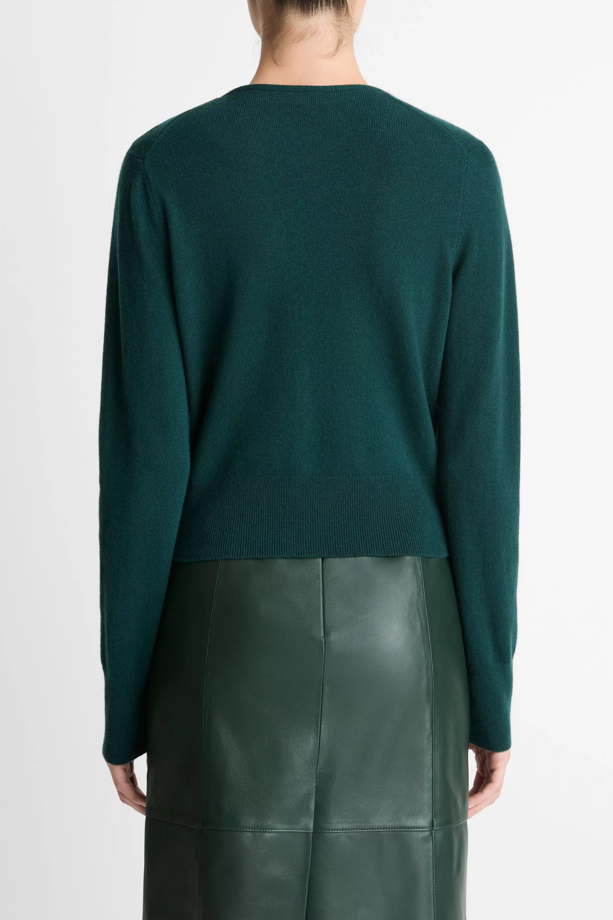 Vince Satin Button V-Nk Cardi