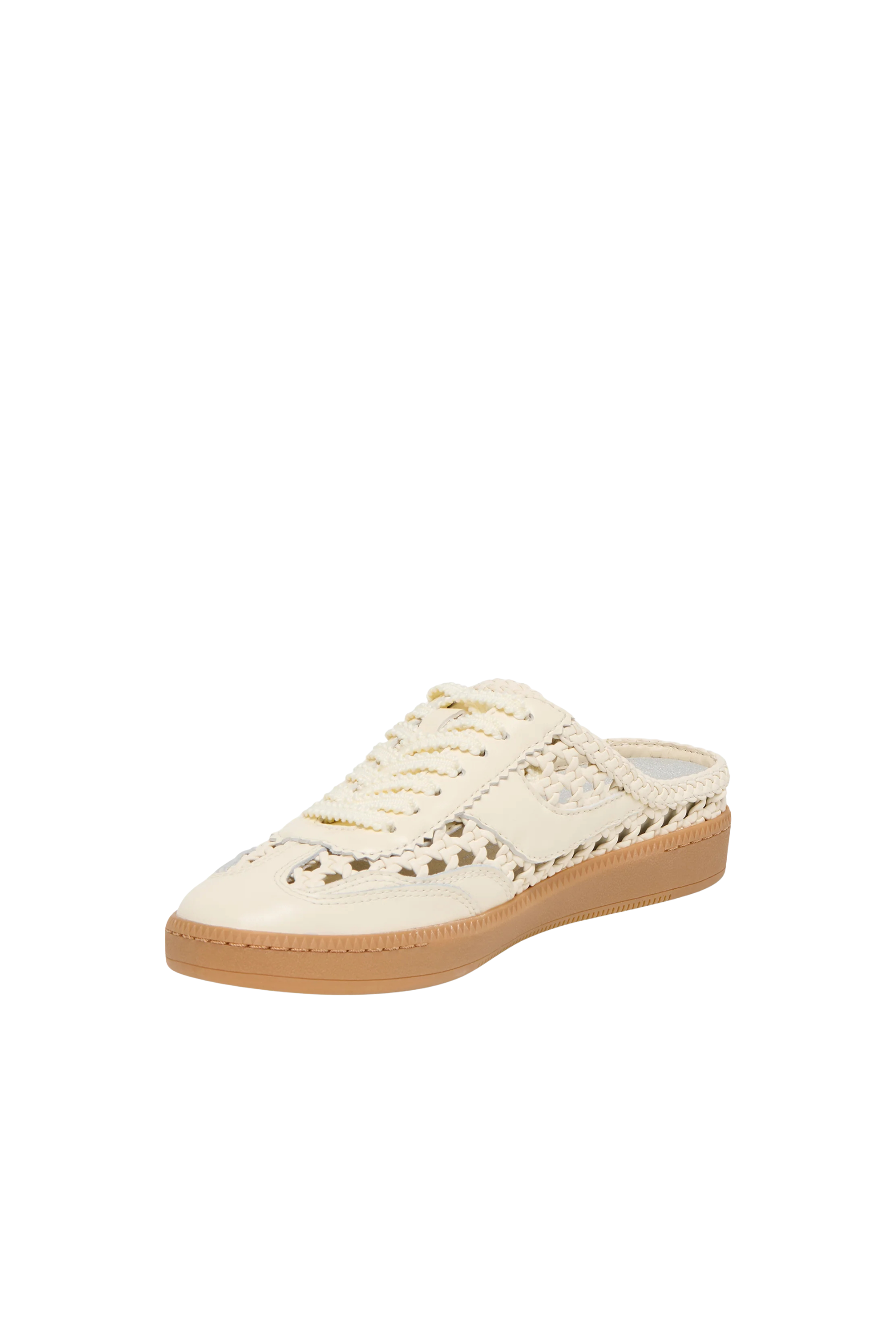 Dolce Vita Notice Slide Sneaker Cream Woven