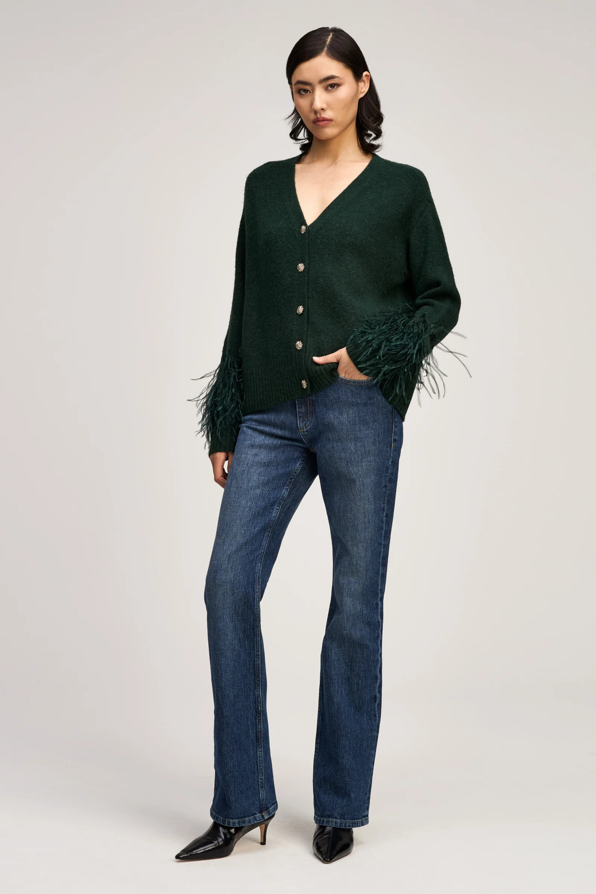 Cinq a Sept Briana Feather Pullover