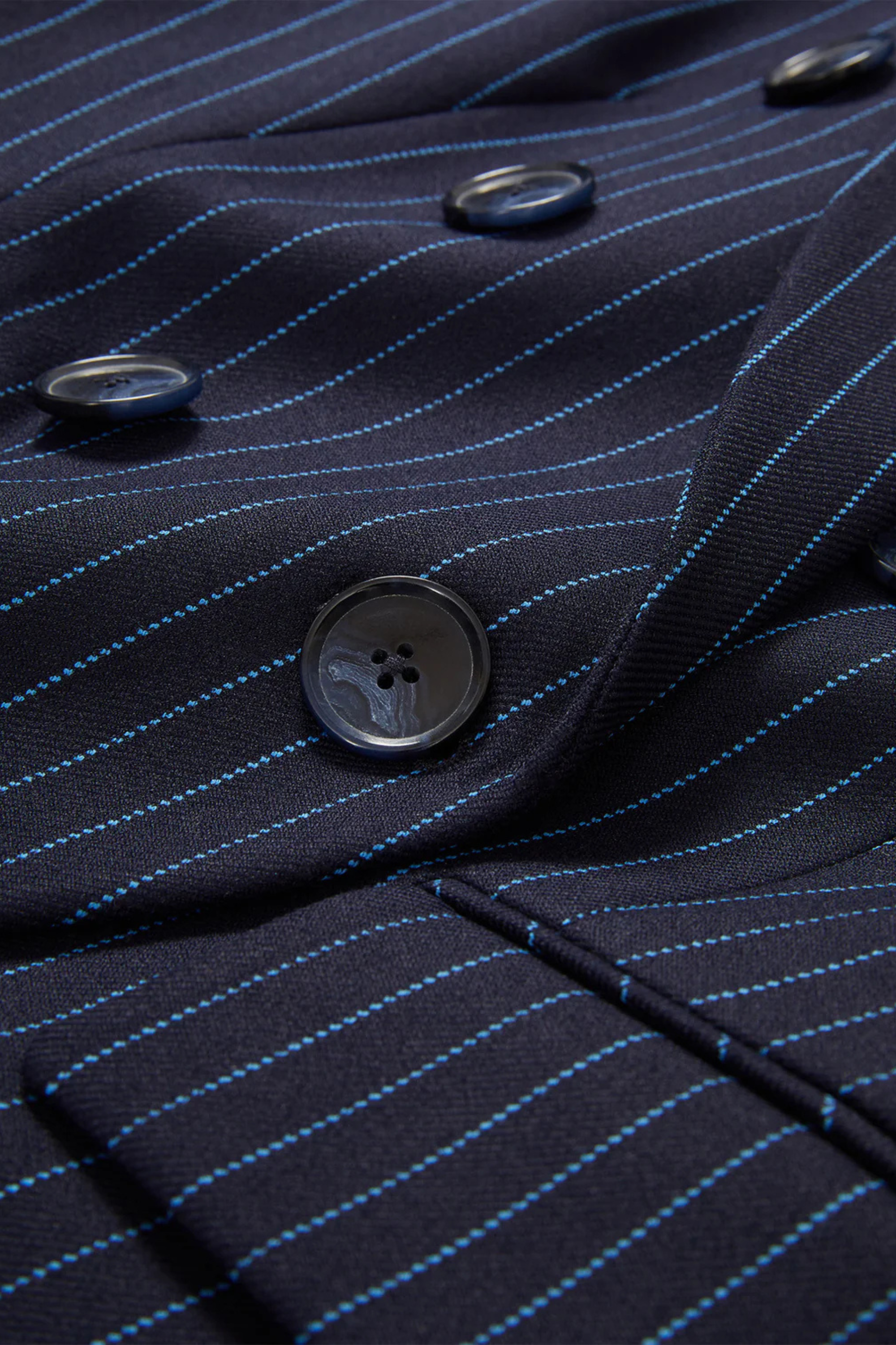Veronica Beard Miller Dickey Jacket in Pinstripe
