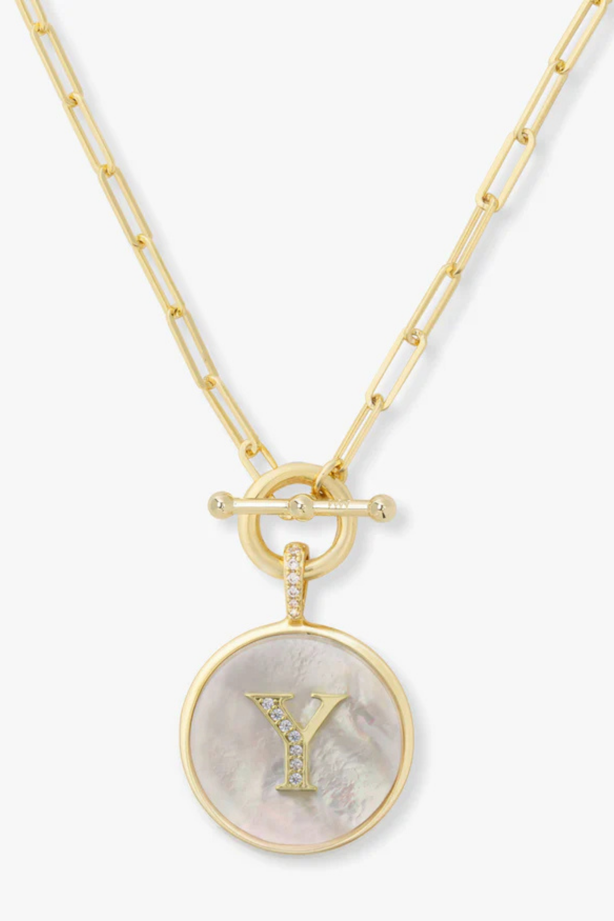 Melinda Maria Love Letters Medallion Necklace