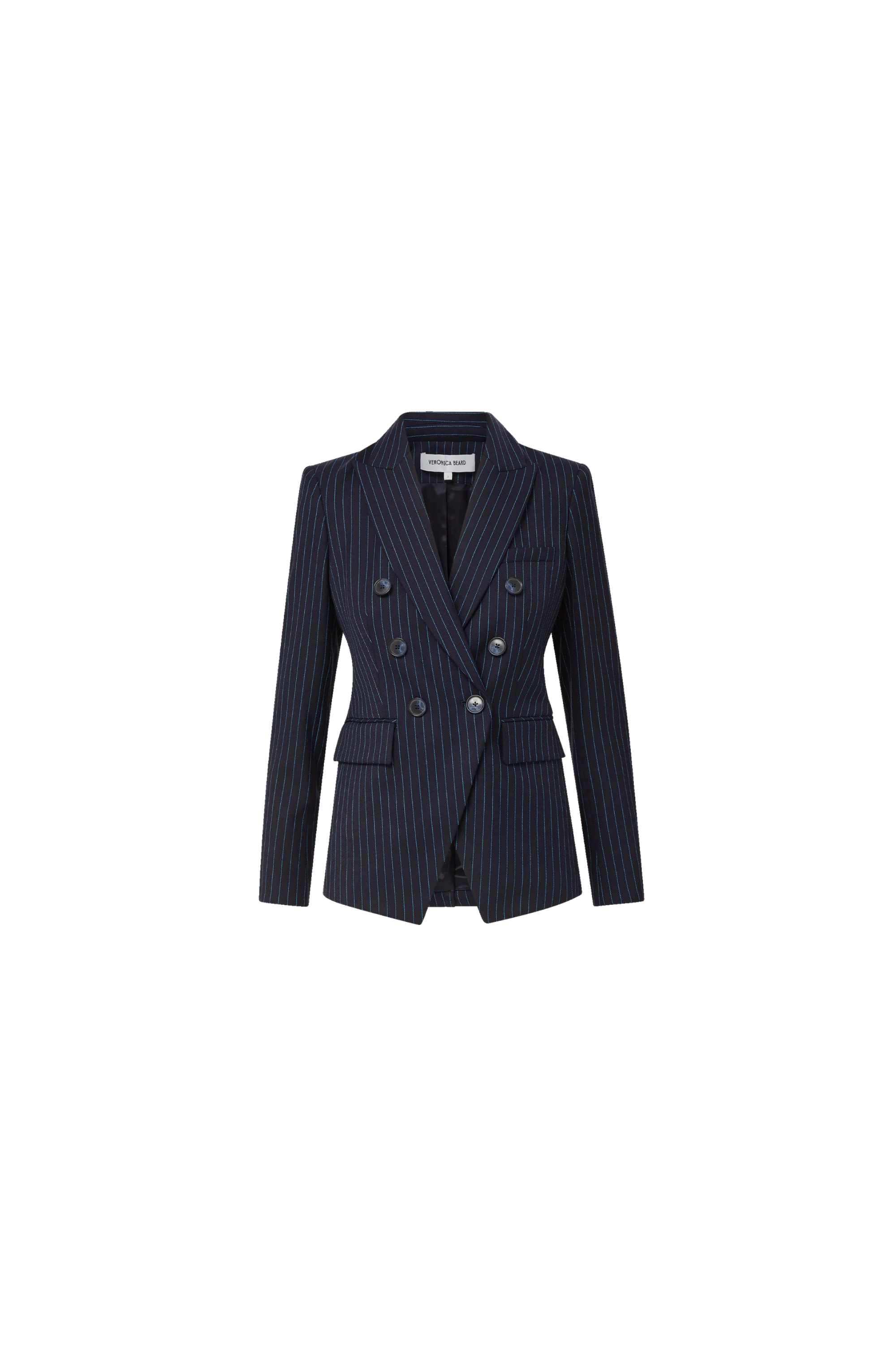 Veronica Beard Miller Dickey Jacket in Pinstripe