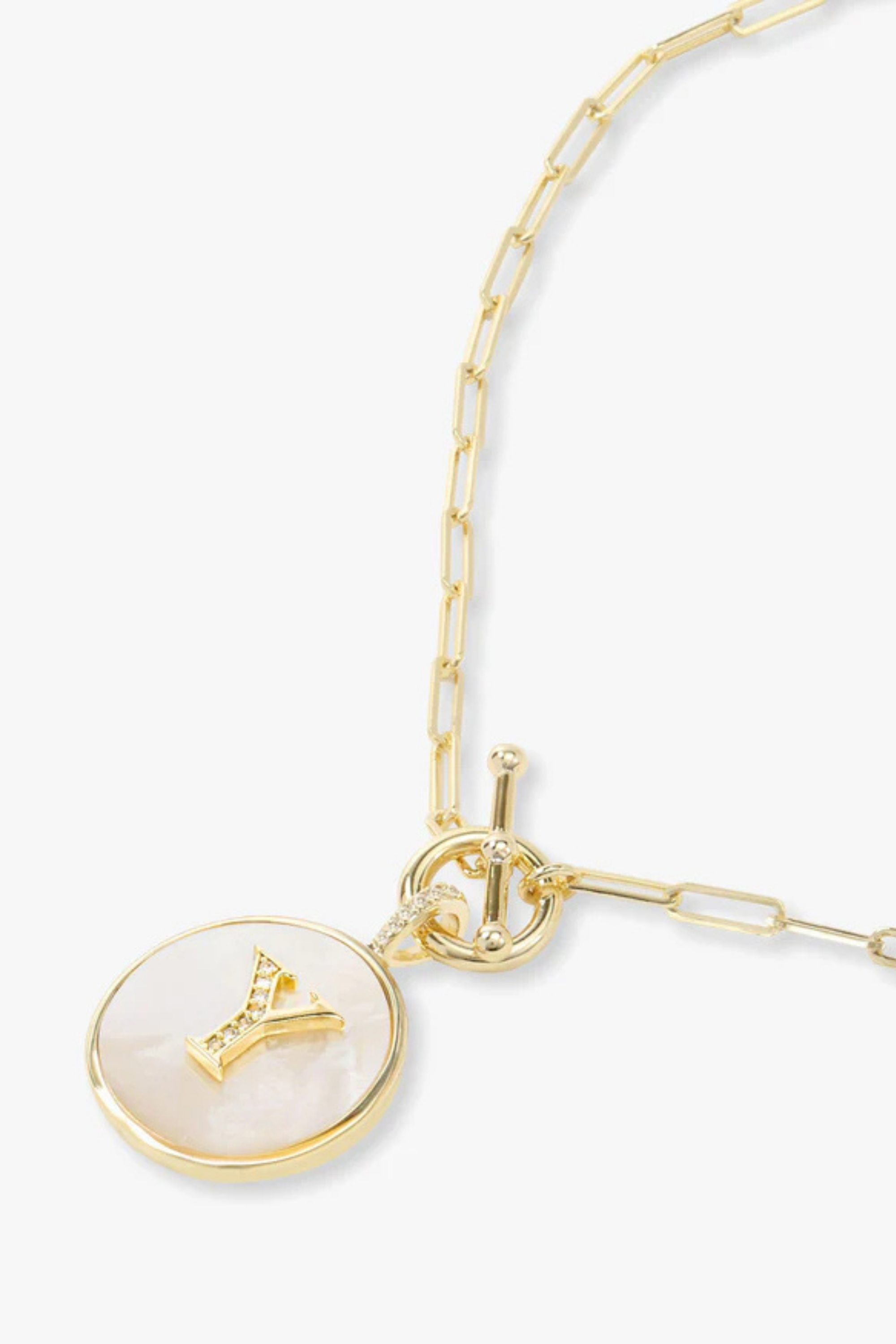Melinda Maria Love Letters Medallion Necklace