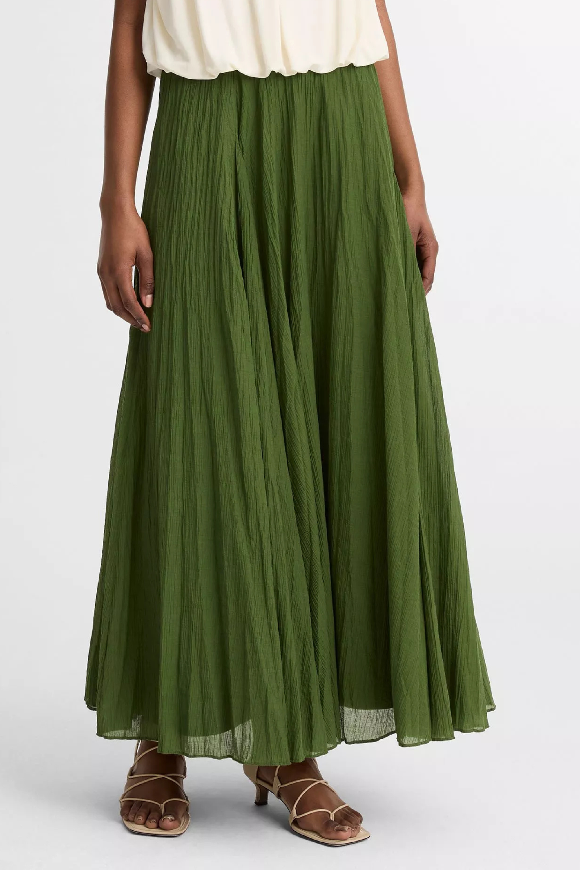 Vince Crinkled Maxi Skirt