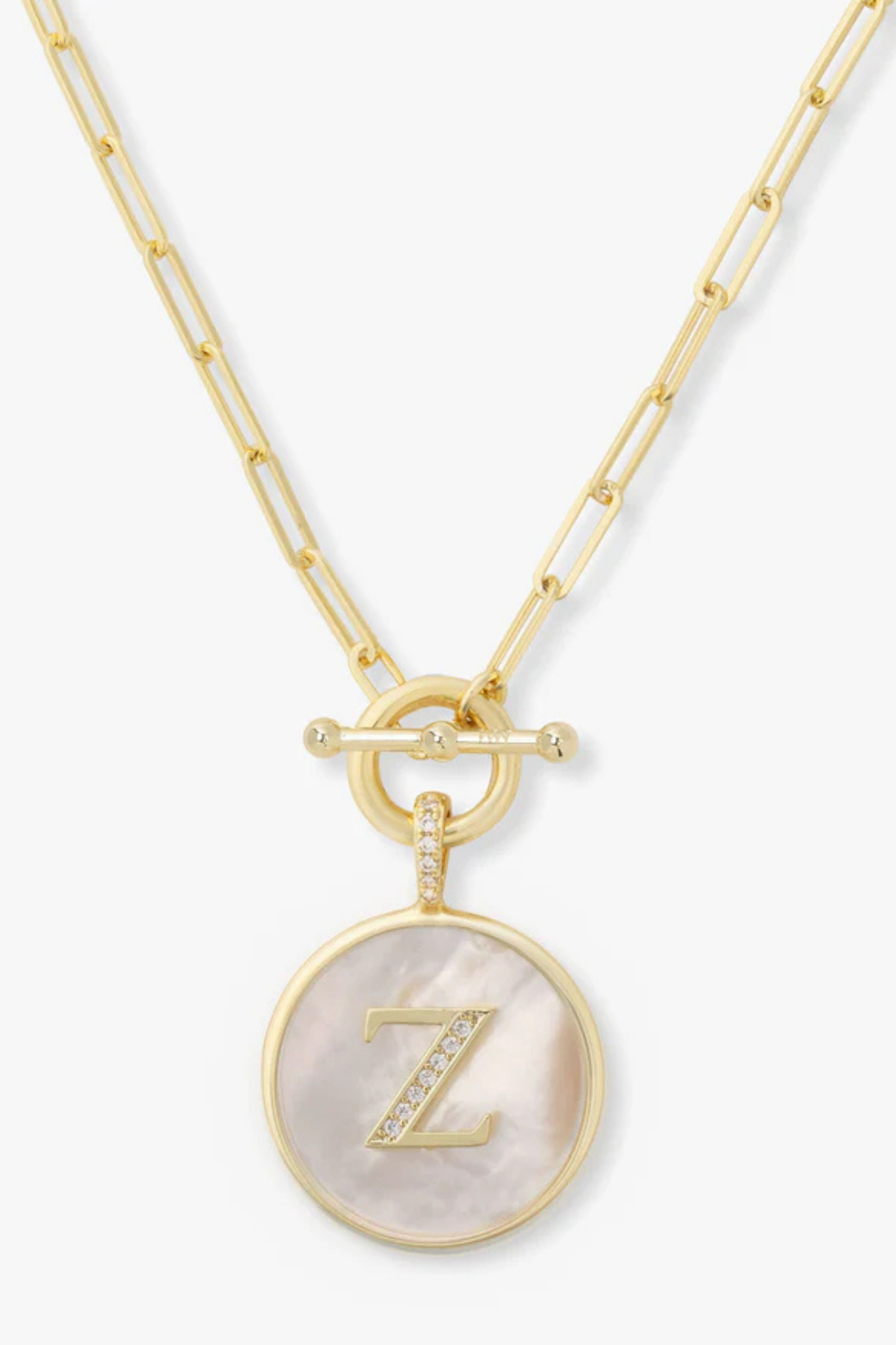 Melinda Maria Love Letters Medallion Necklace