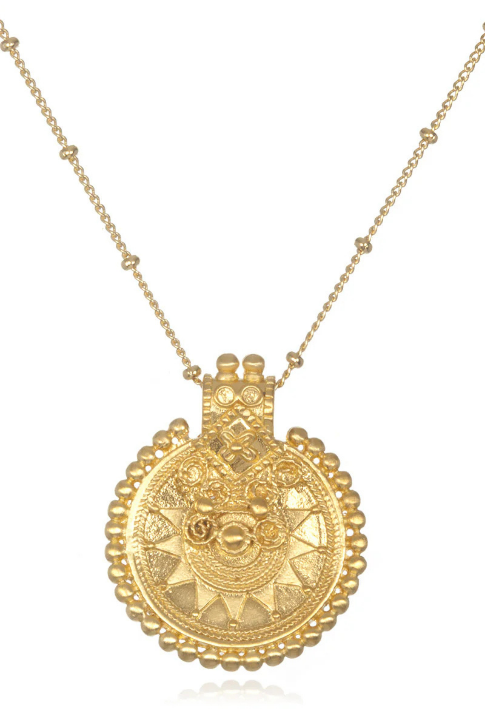 Satya 36" Gold Mandala Necklace