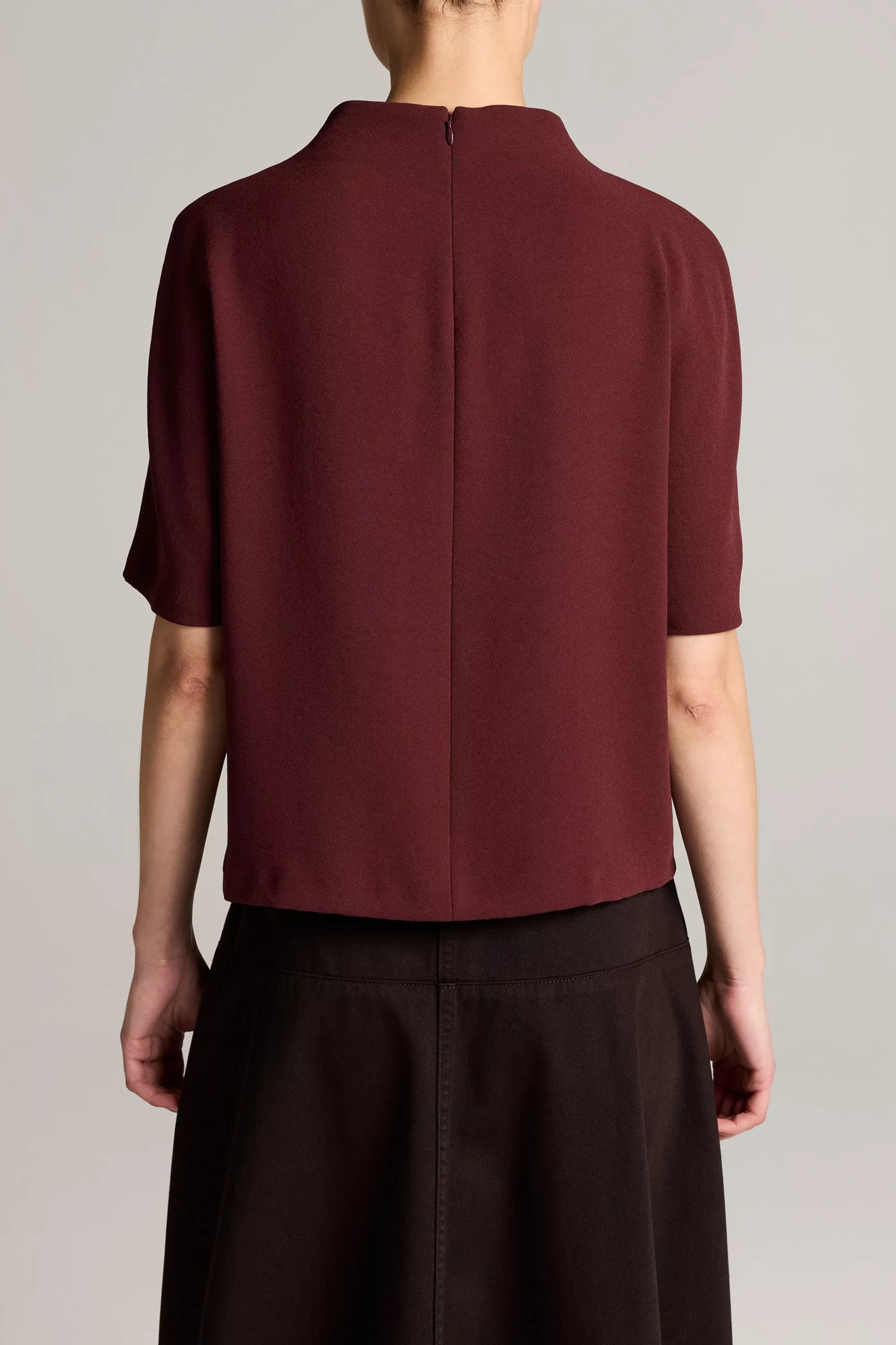 Vince Draped Funnel Nk Top