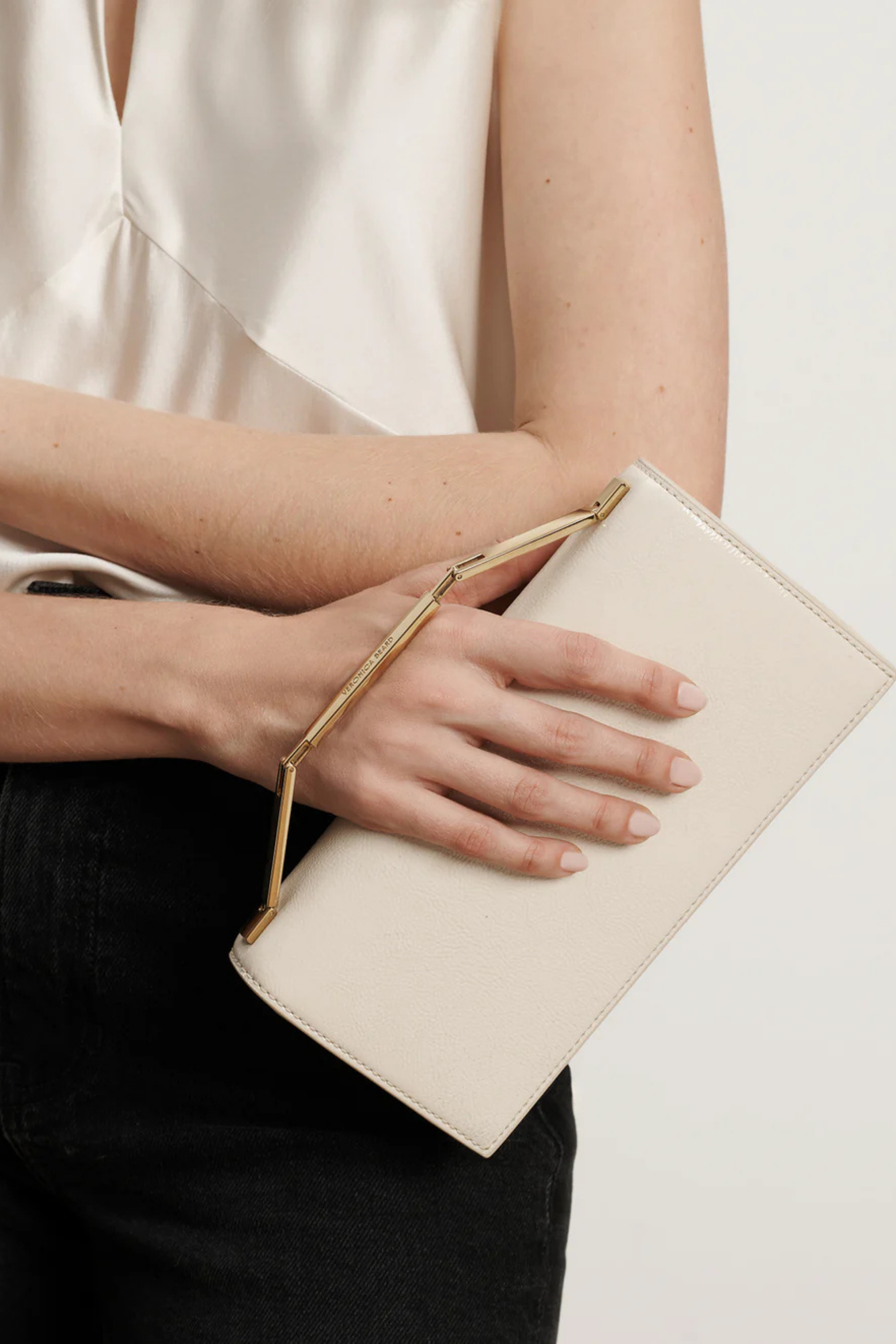 Veronica Beard Patent Barre Clutch