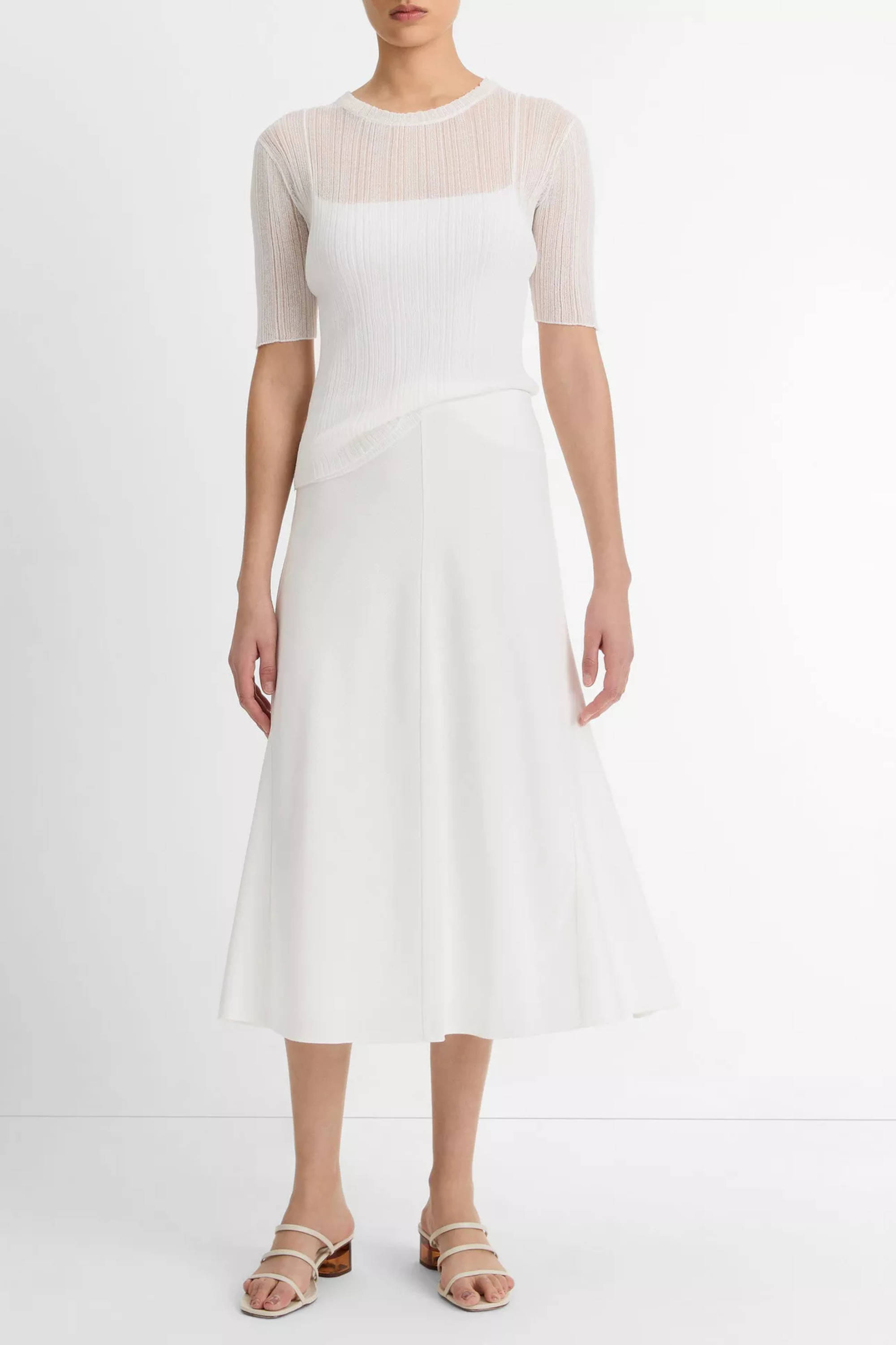 Vince Bias Full Skirt