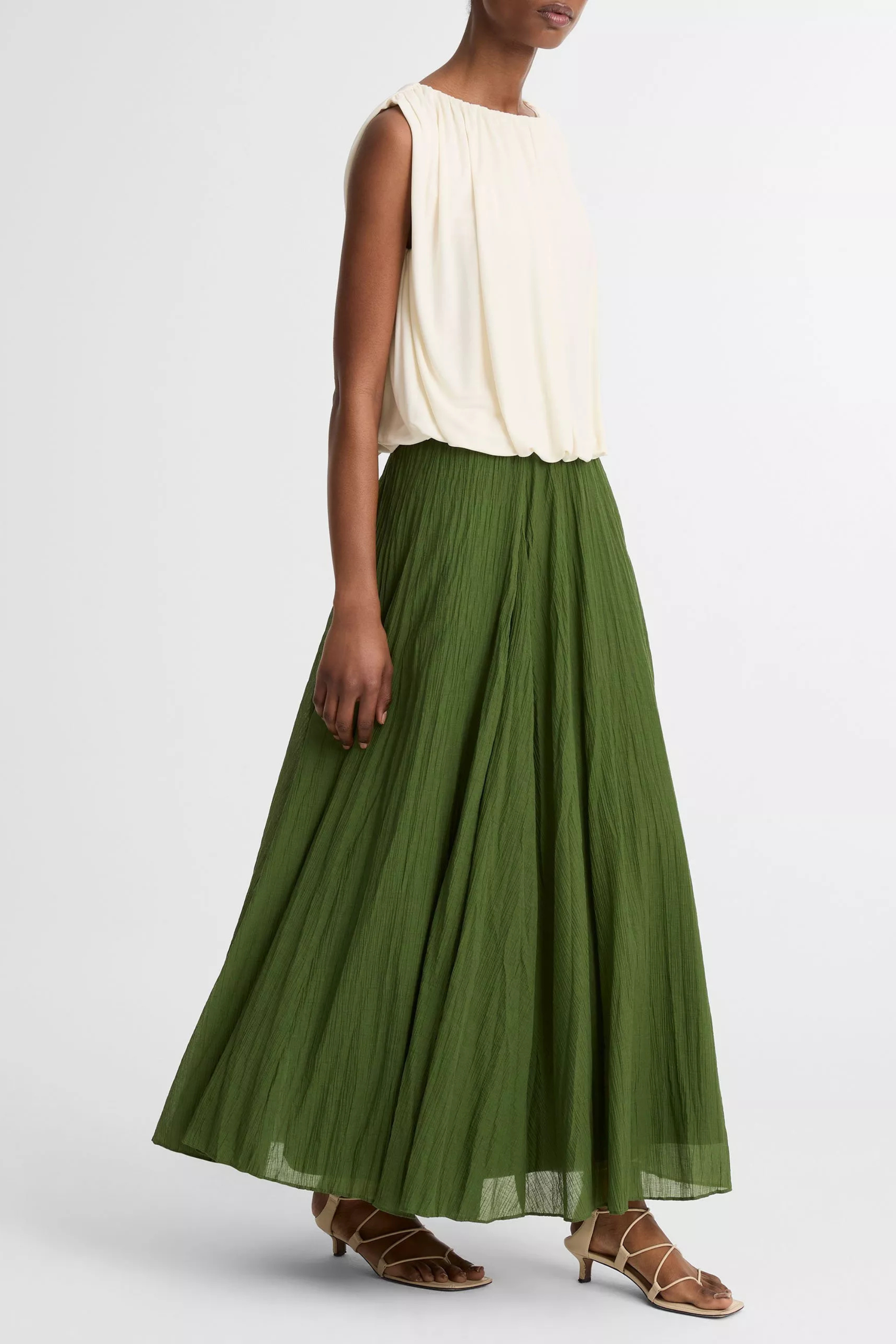 Vince Crinkled Maxi Skirt