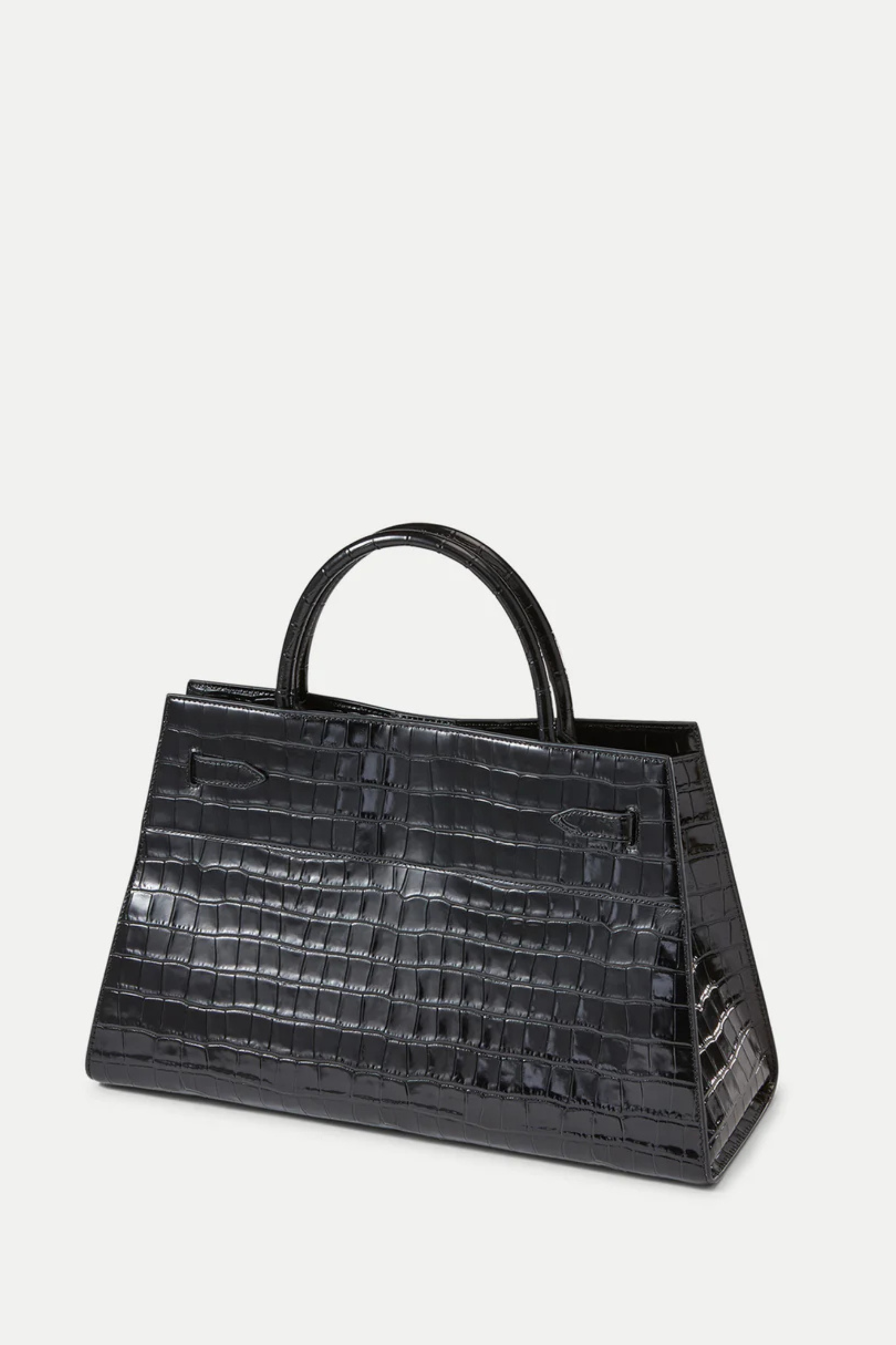 Veronica Beard Large Croc Embossed Dash Bag