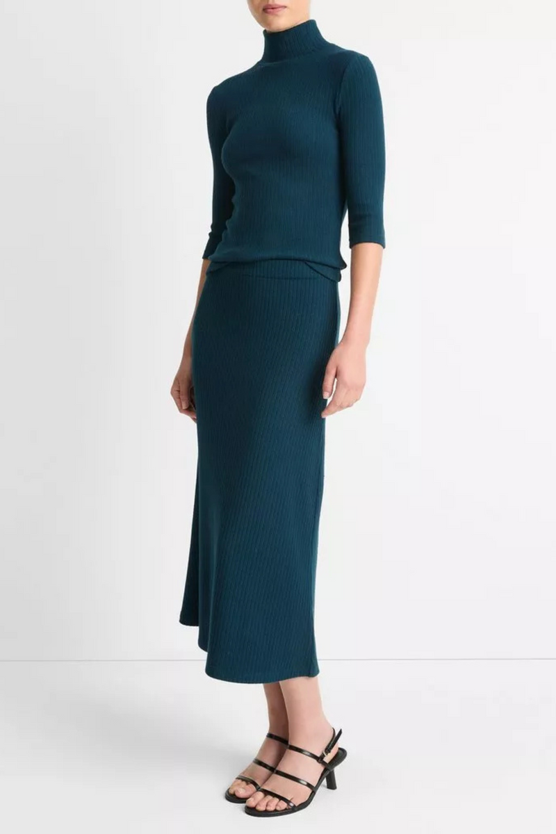 Vince Rib Sweater Skirt