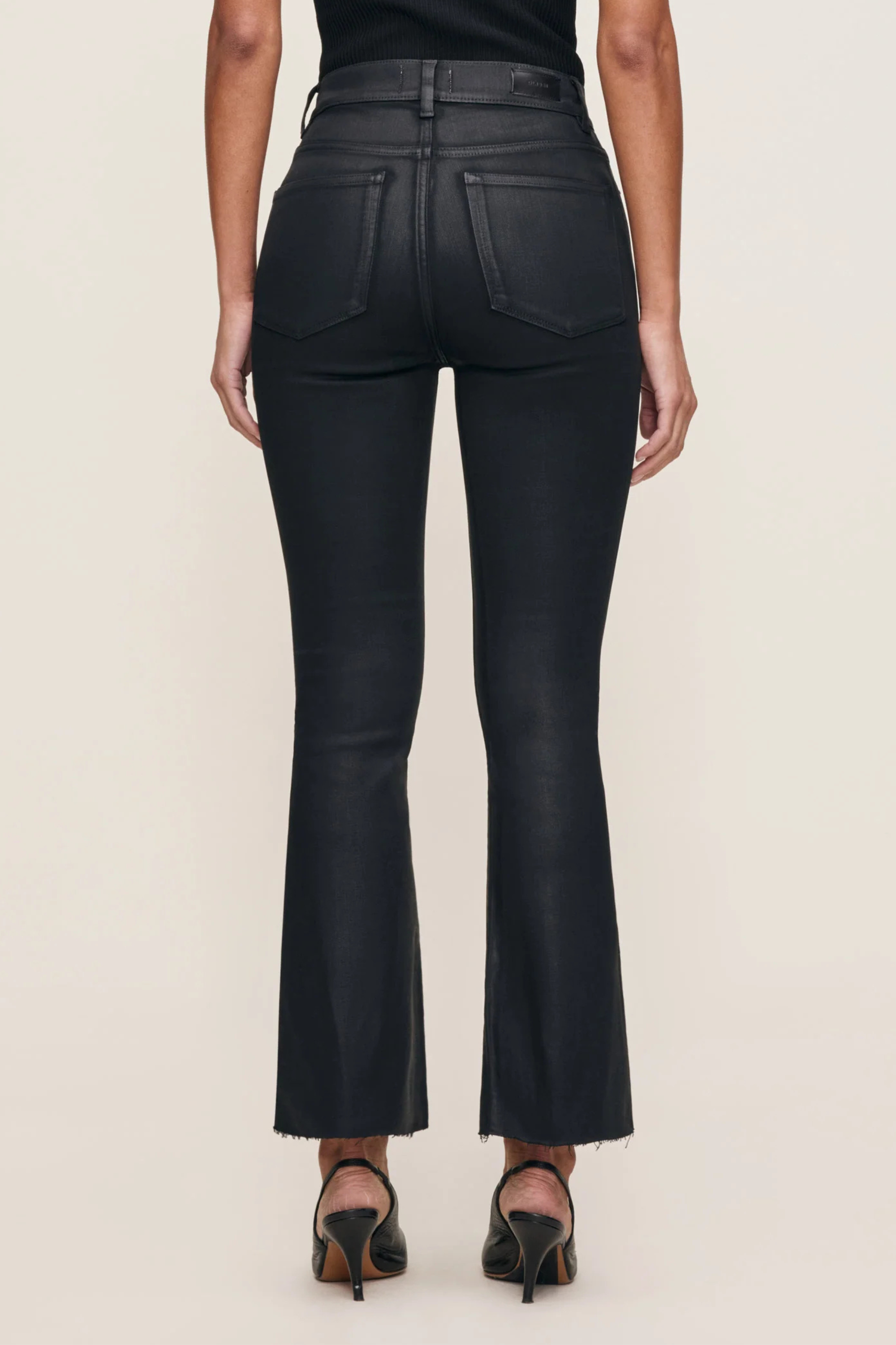 DL1961 Bridget Boot Crop Black Coated