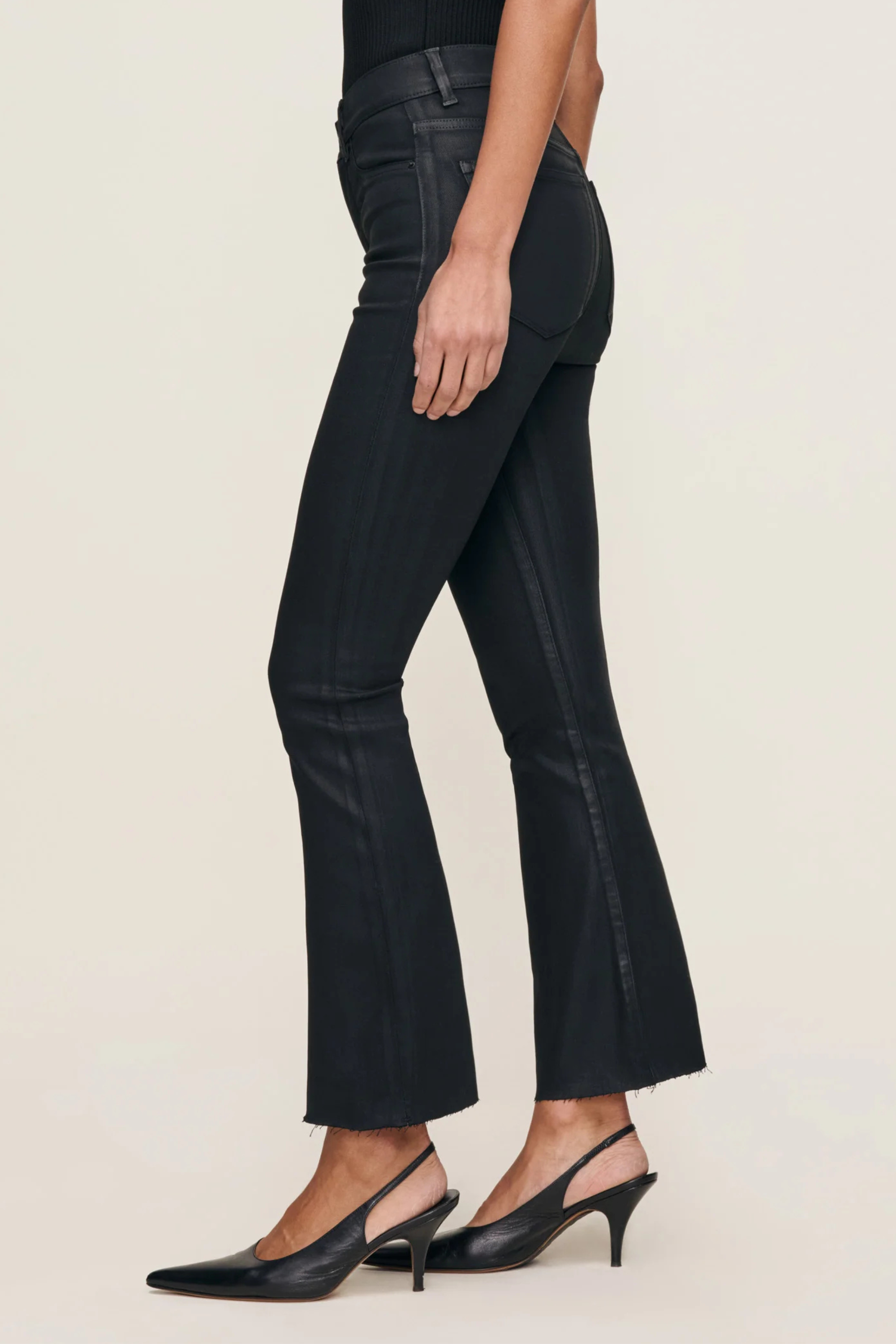 DL1961 Bridget Boot Crop Black Coated