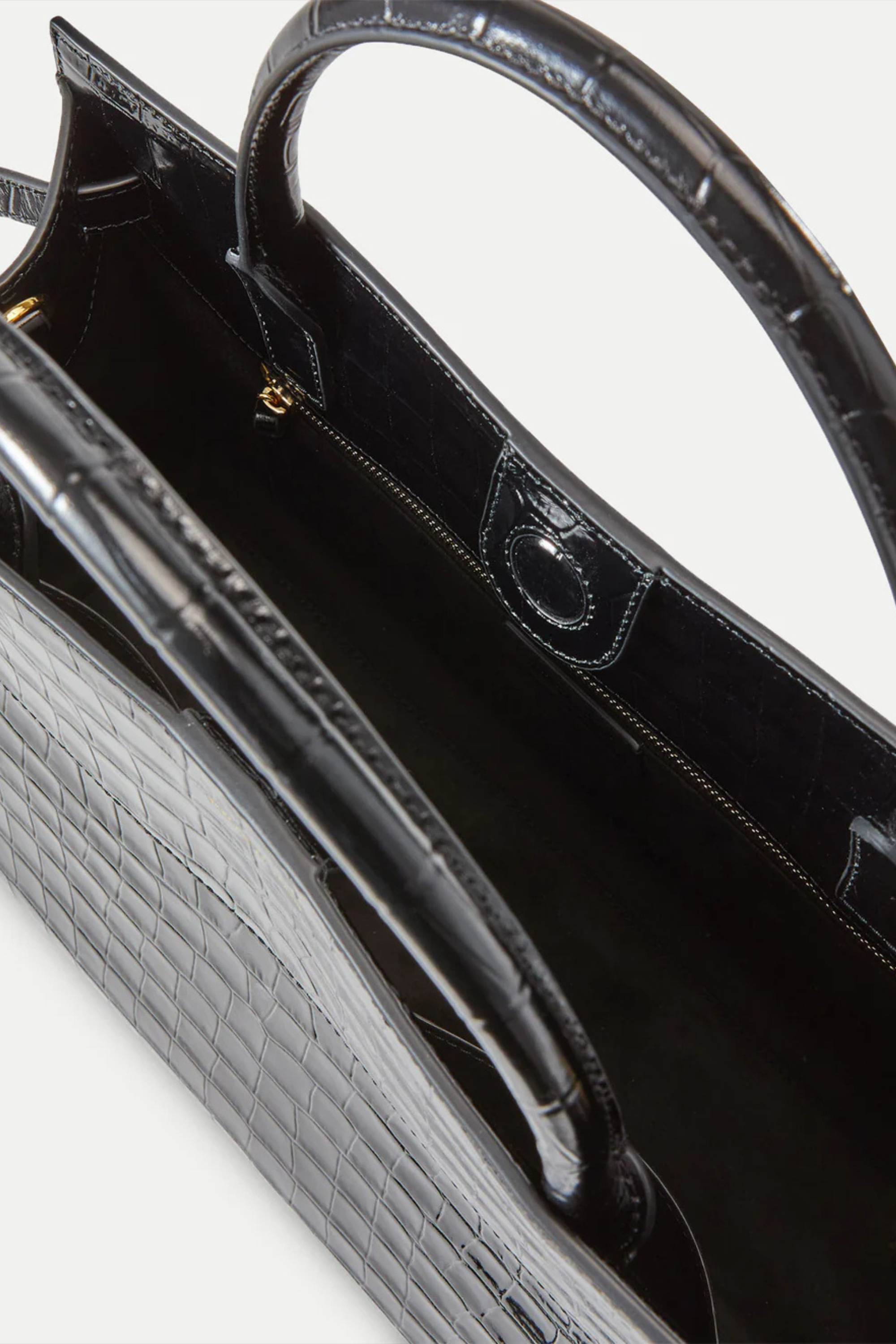 Veronica Beard Large Croc Embossed Dash Bag