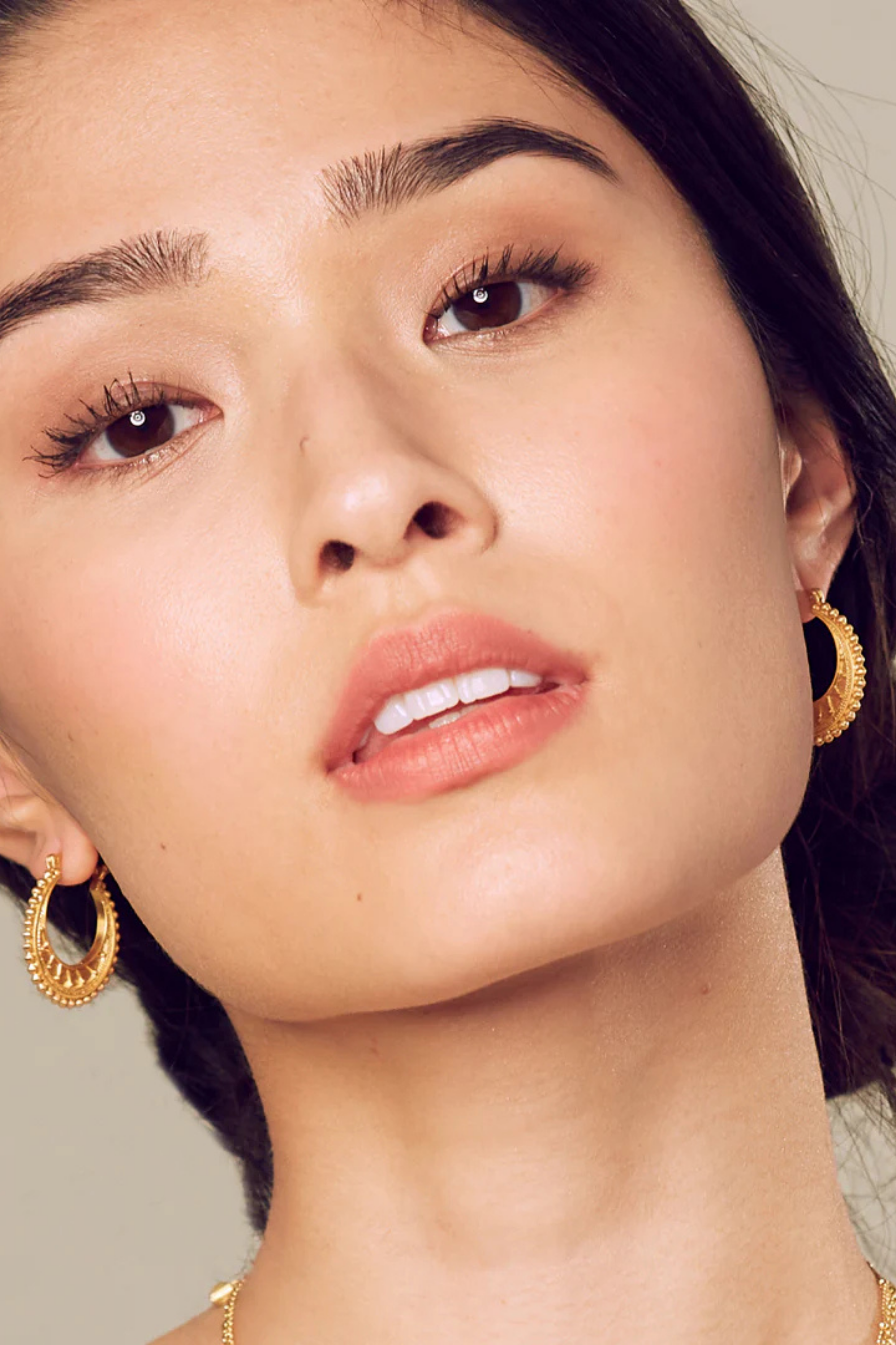 Satya Gold Mandala Hoop Earrings