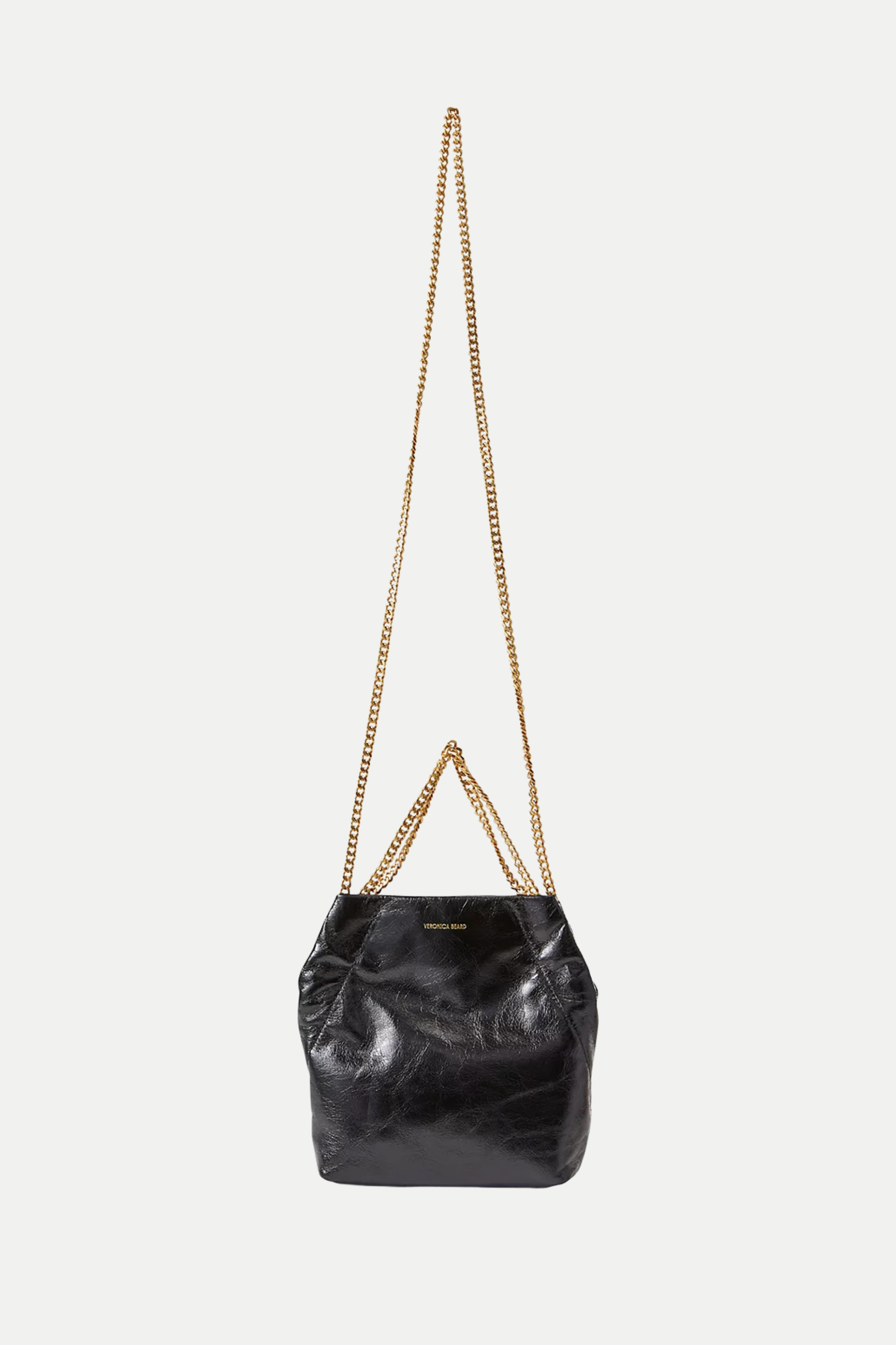 Veronica Beard Small Crinkle Slouch Shoulder Bag