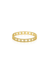 Sahira Gracie CZ Clover Bangle