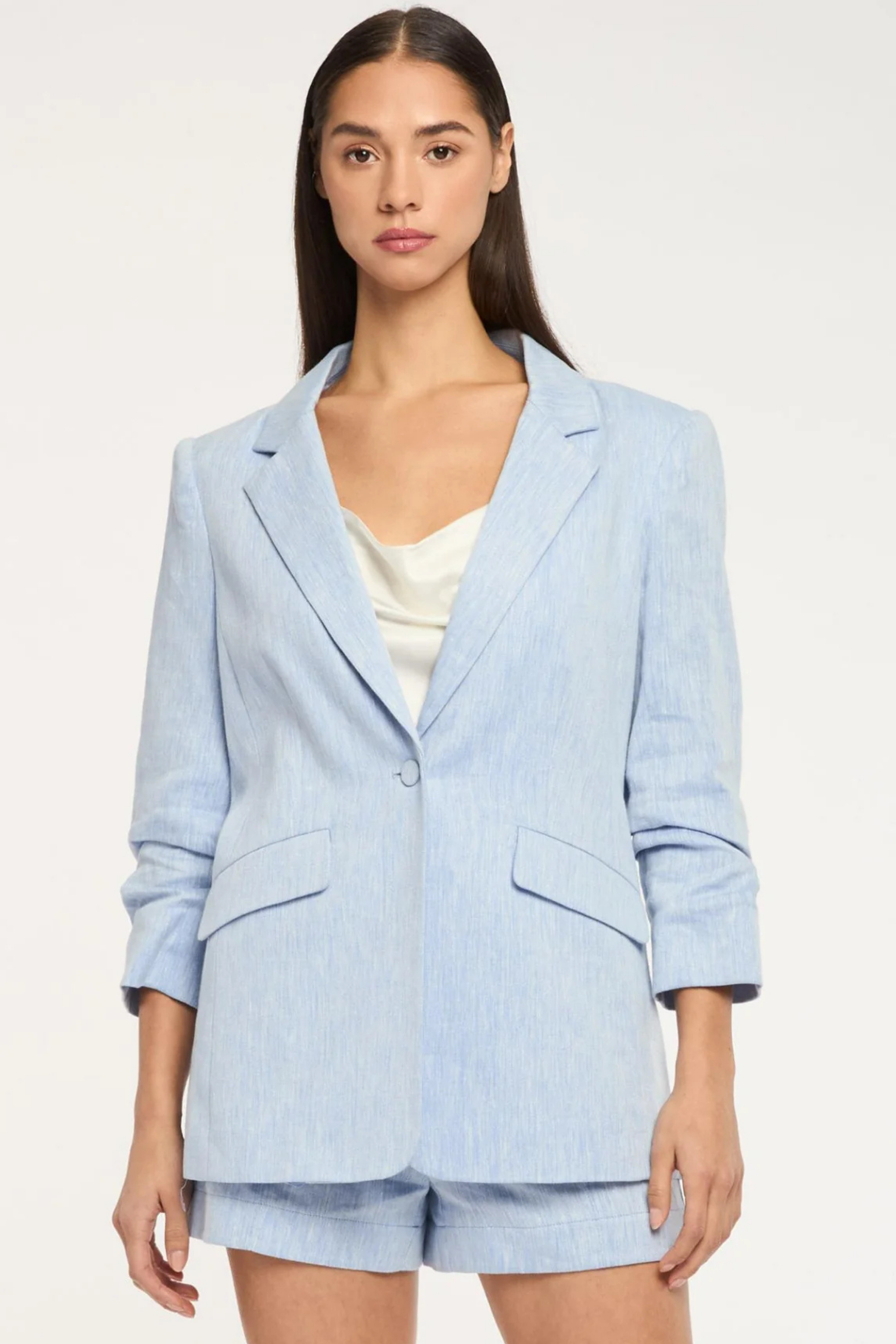 Cinq a Sept Linen Suiting Kylie Blazer